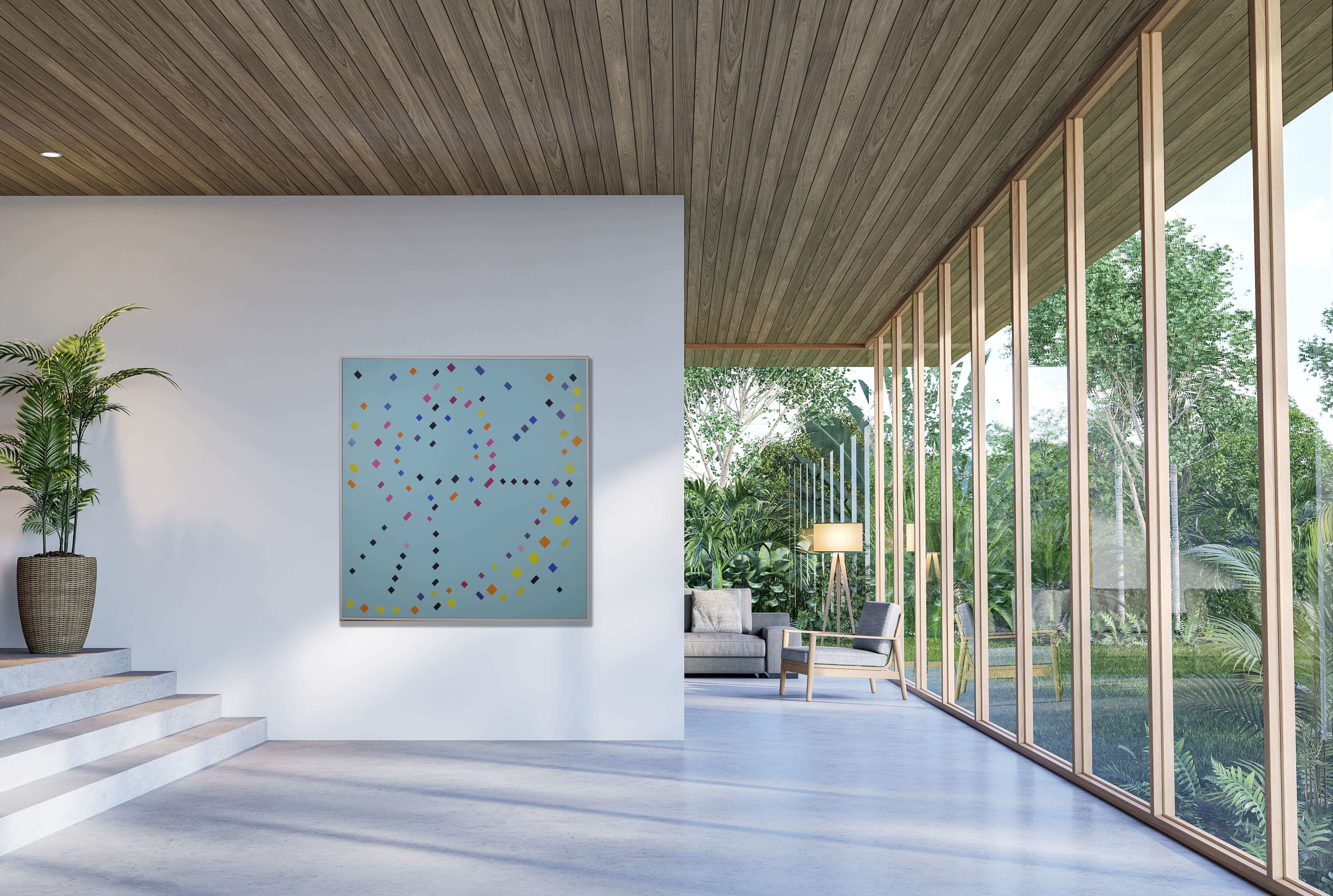 Abstracte compositie. zonder lijst