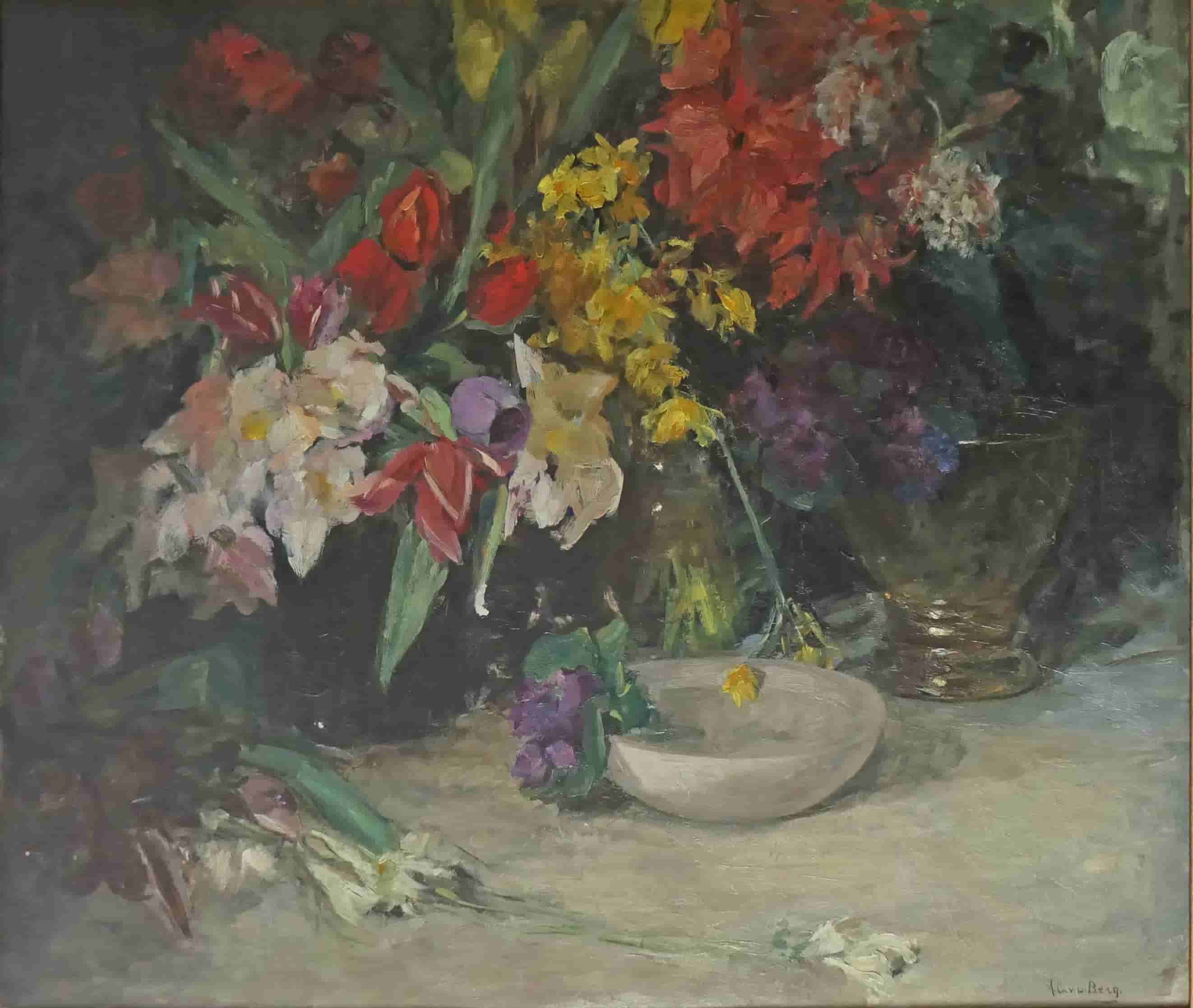 Ans van den Berg - Bloemstilleven