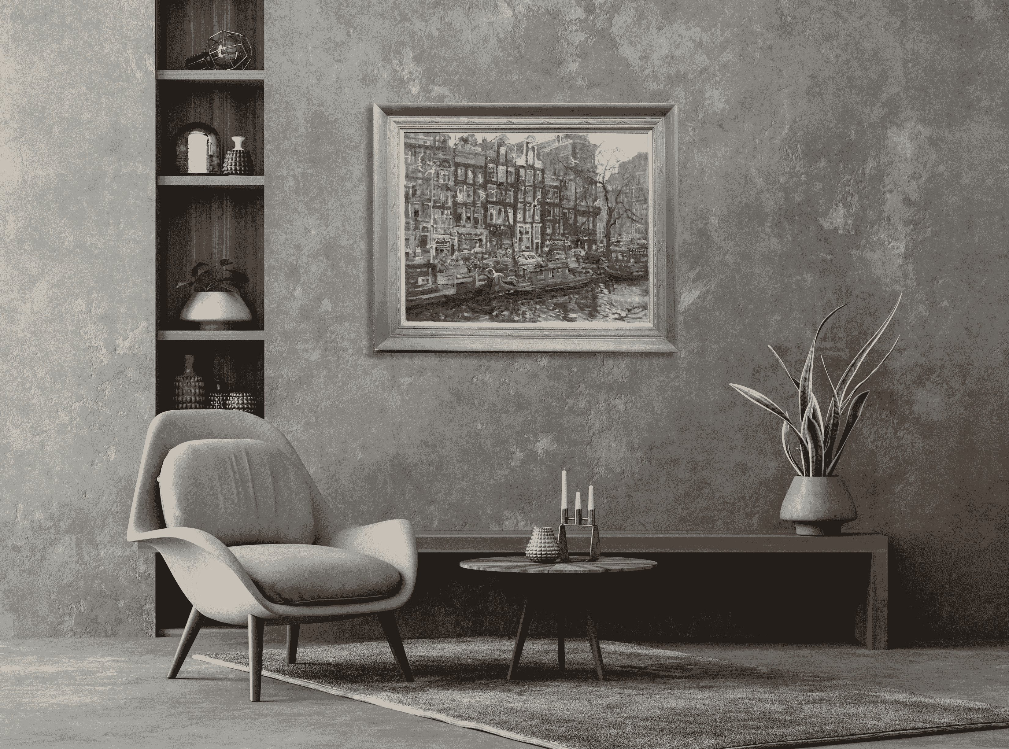 Erasmus Bernard von Dülmen-Krumpelman - Gracht Amsterdam (in interieur)