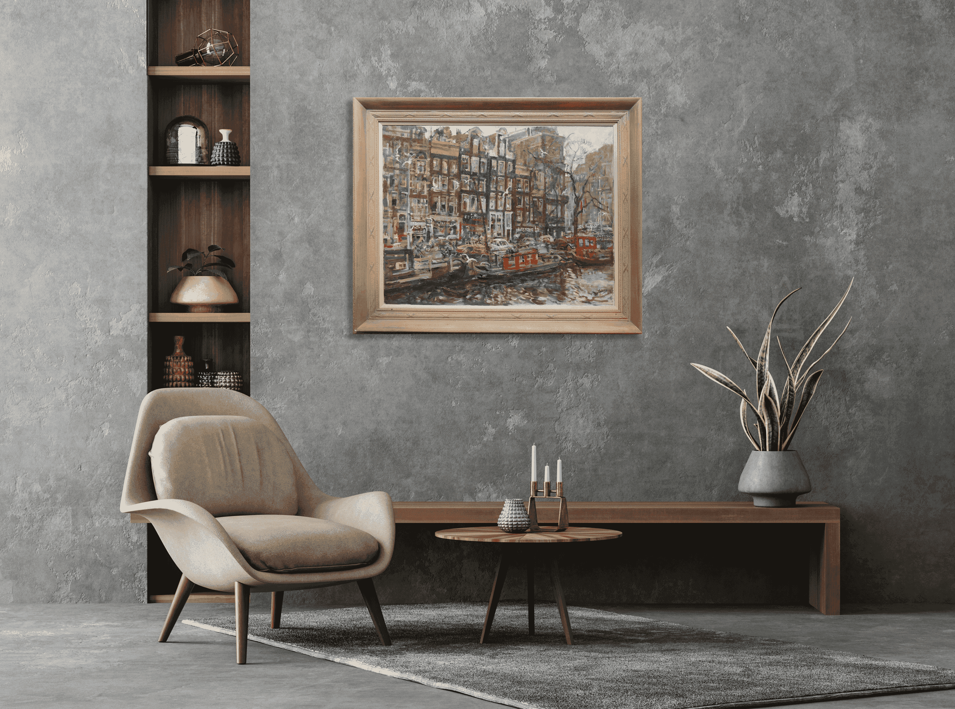 Erasmus Bernard von Dülmen-Krumpelman - Gracht Amsterdam (in interieur)