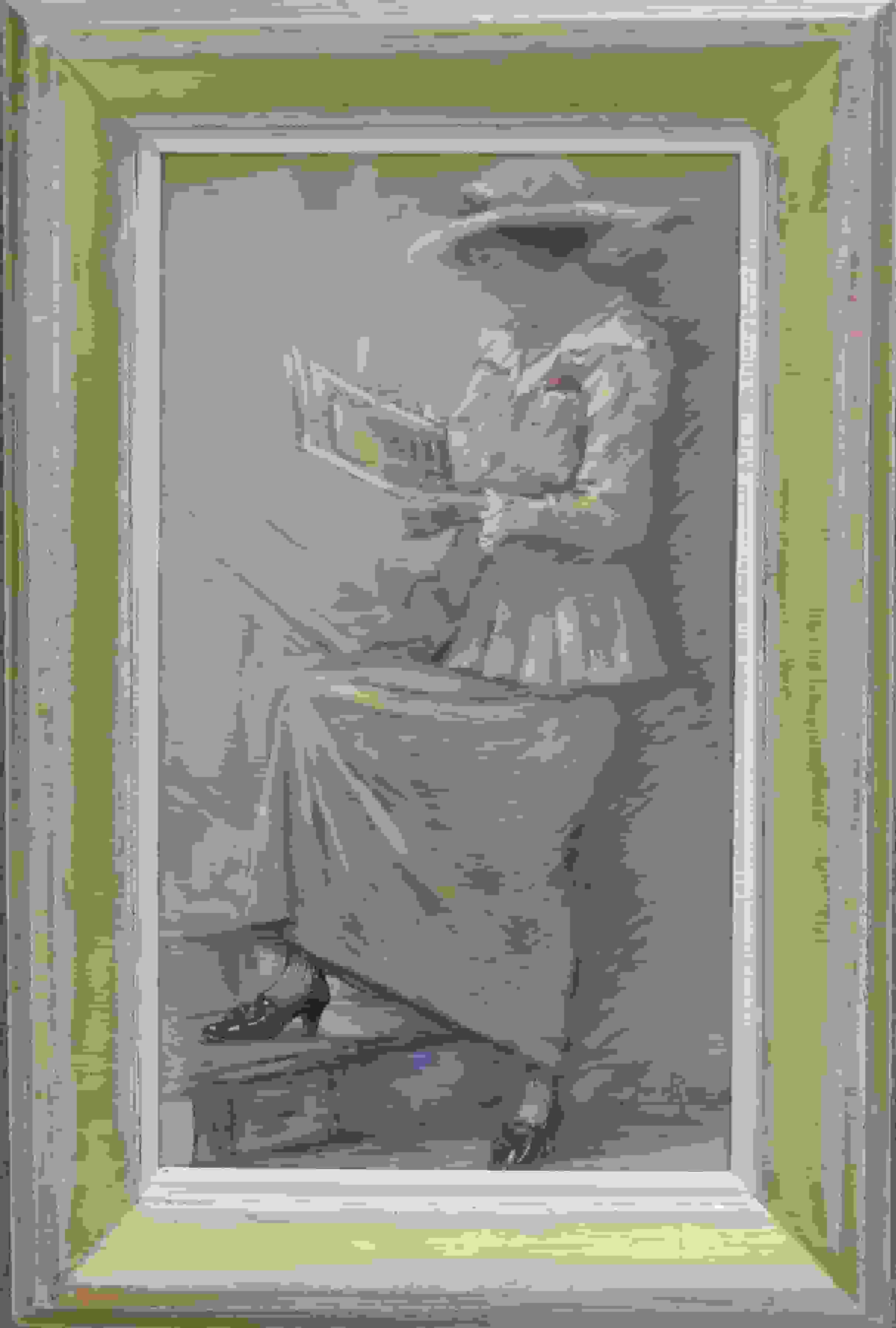 Jacob van Rossum - Elegante lezende dame (met lijst)