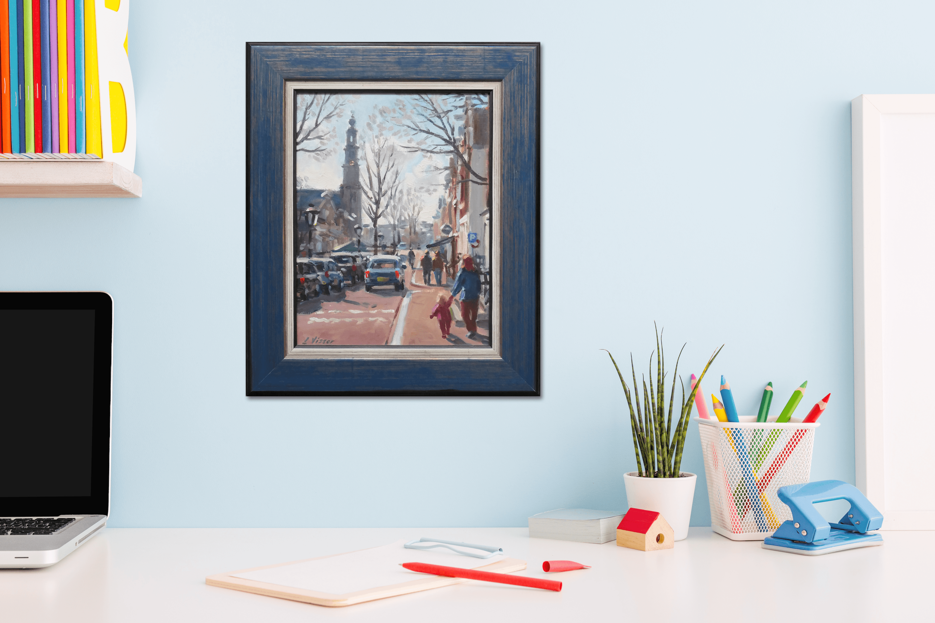 Westerkerk aan de Prinsengracht zonder lijst