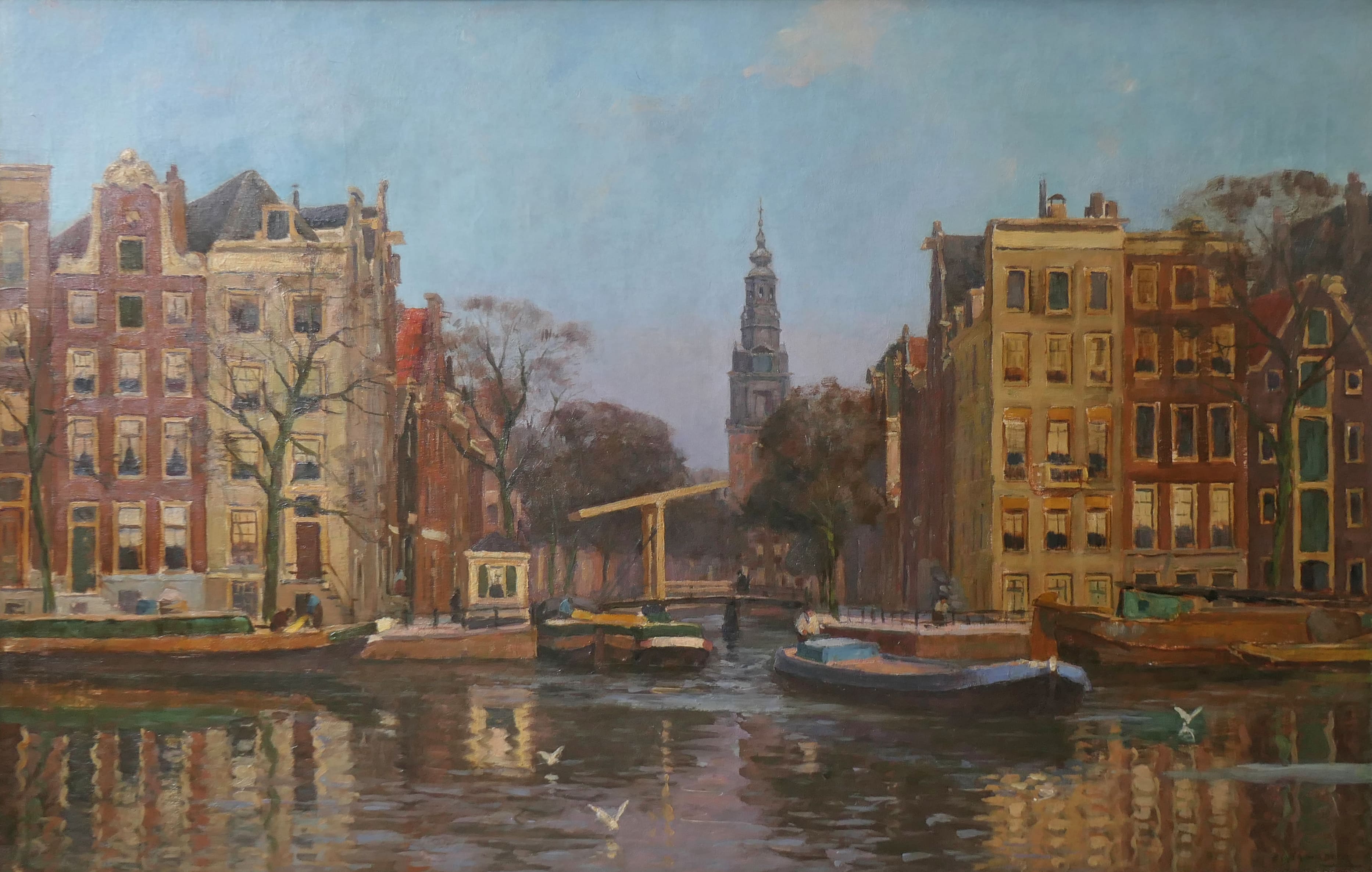 Groenburgwal met Zuiderkerk zonder lijst