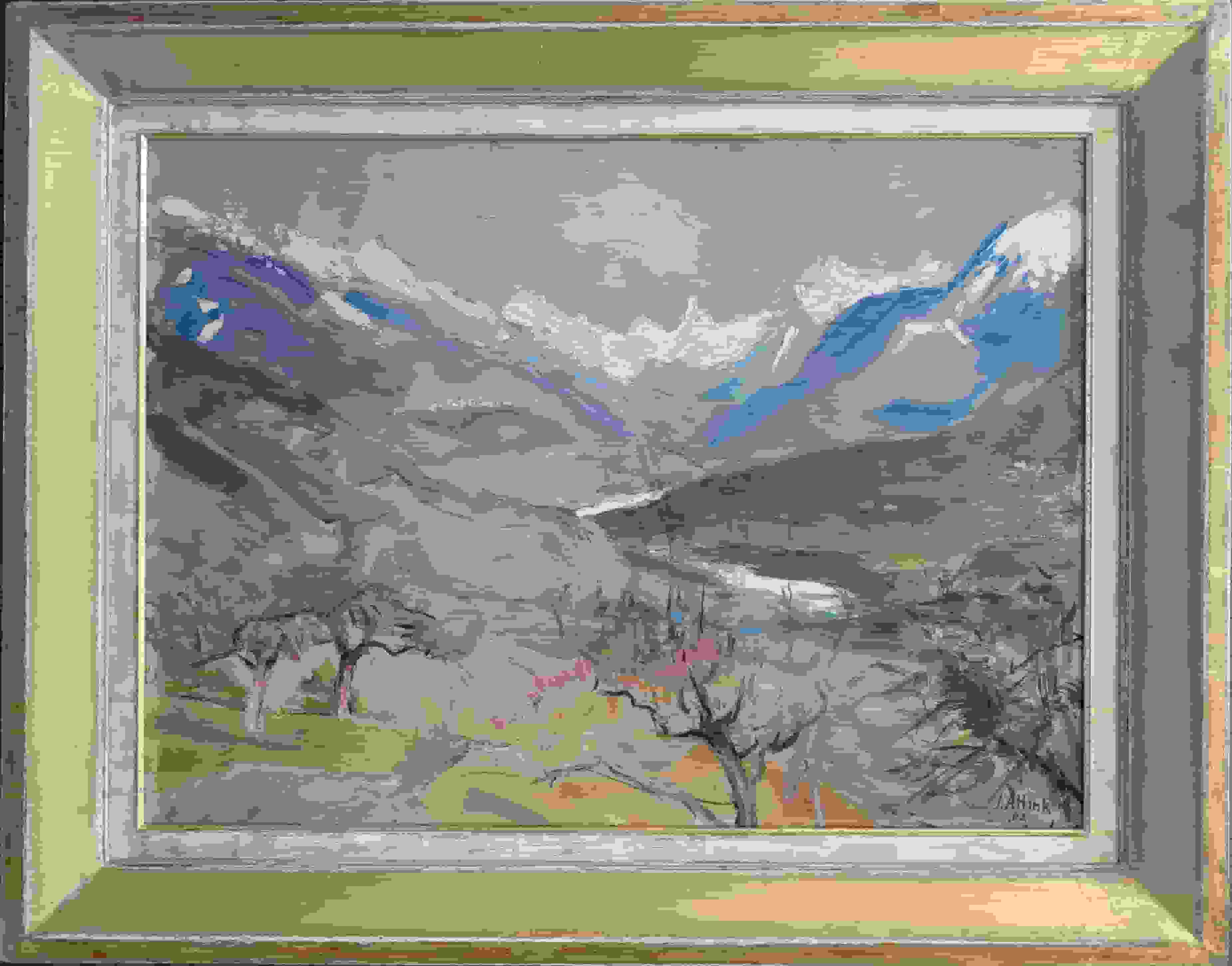 Jan Altink - Zwitserse Alpen (met lijst)