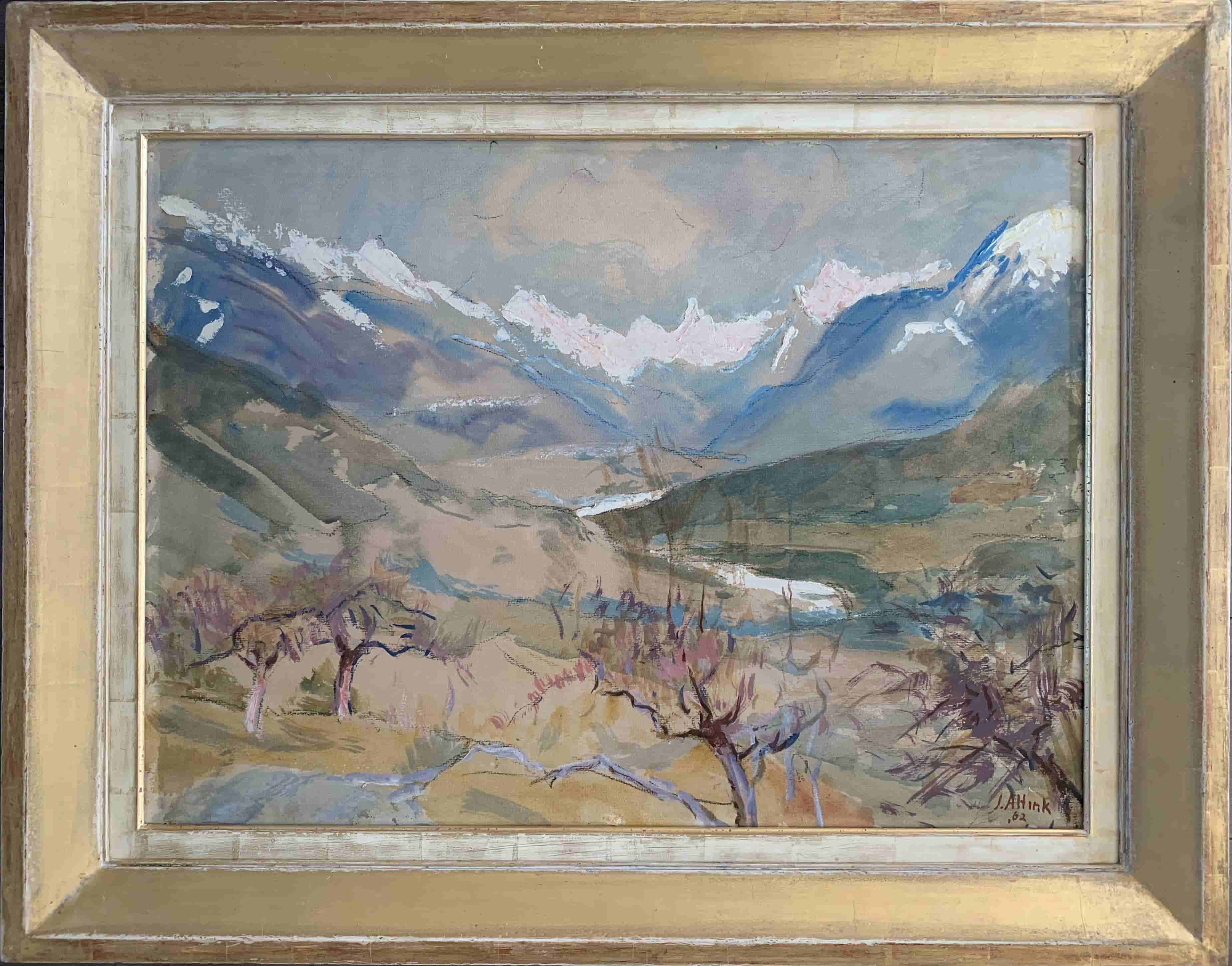 Jan Altink - Zwitserse Alpen (met lijst)