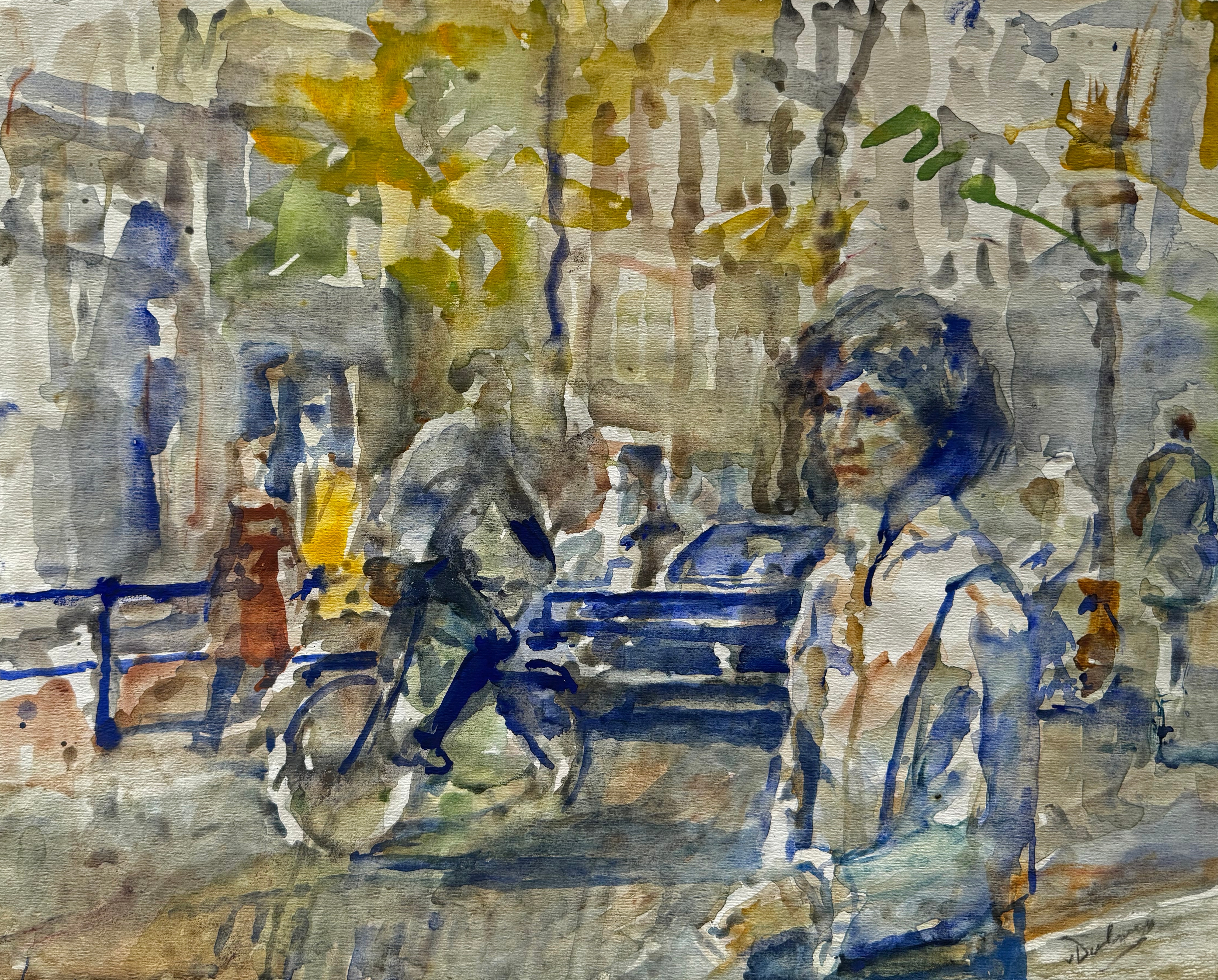 Amsterdams straatbeeld zonder lijst