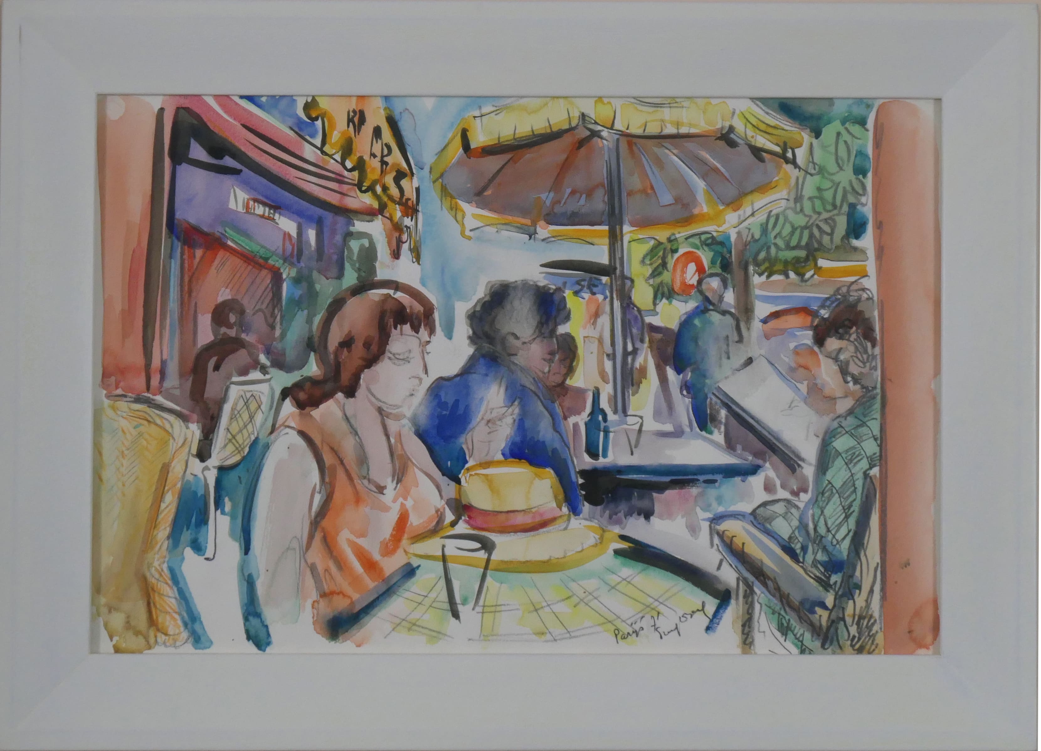 Terras in Parijs zonder lijst