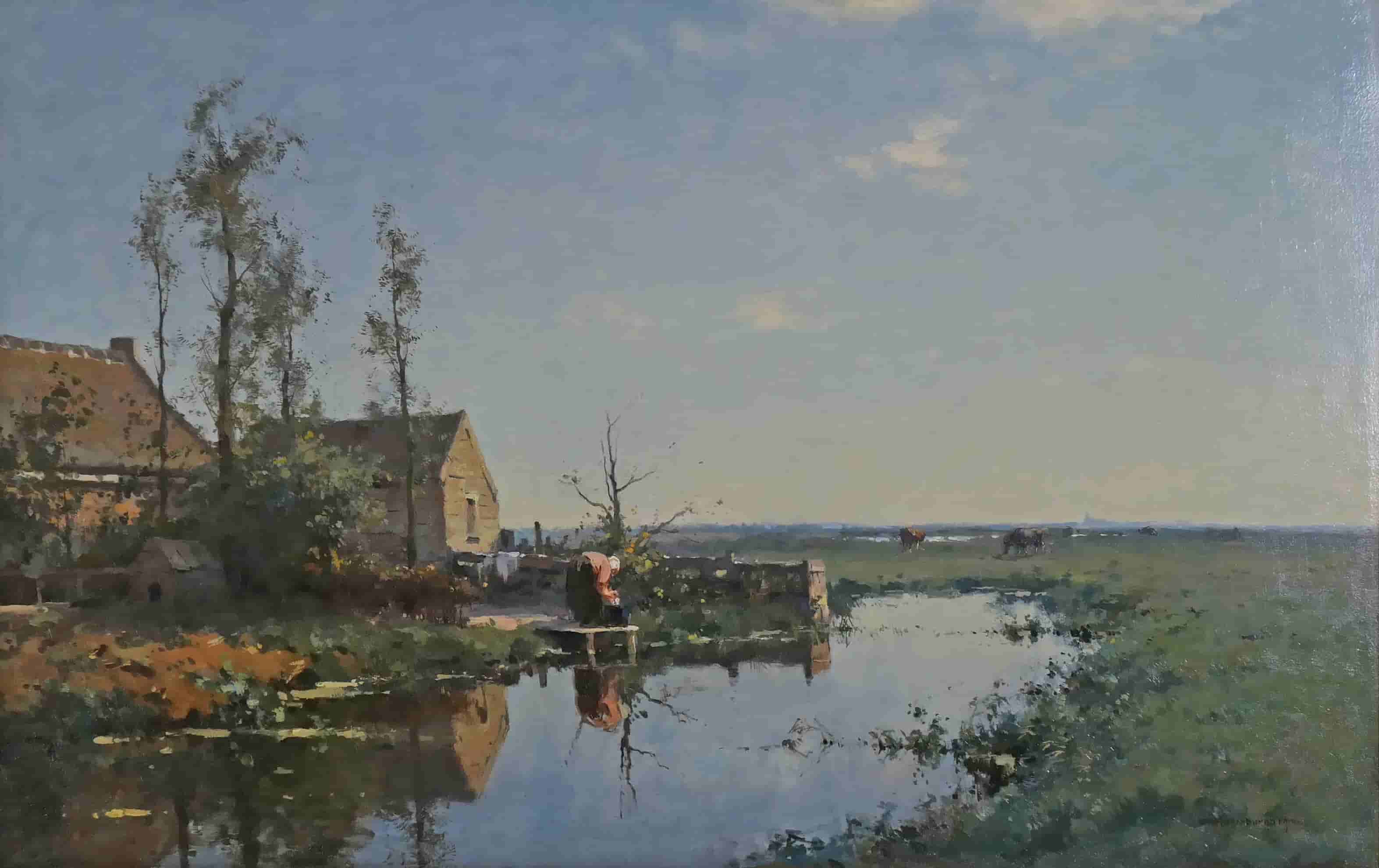 Cornelis Vreedenburgh - Boerderijgezicht bij Woerden