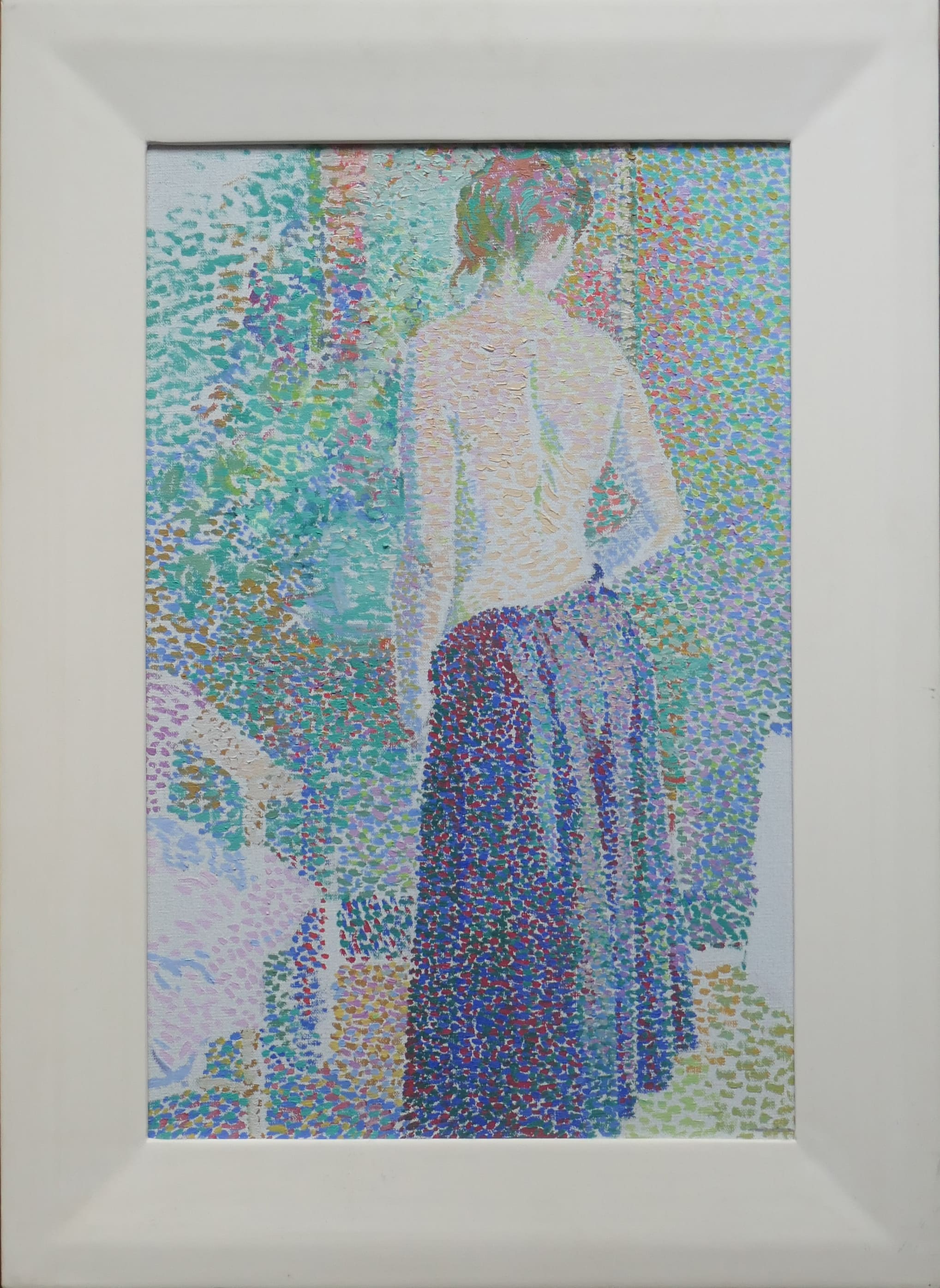 Dame op de rug gezien zonder lijst