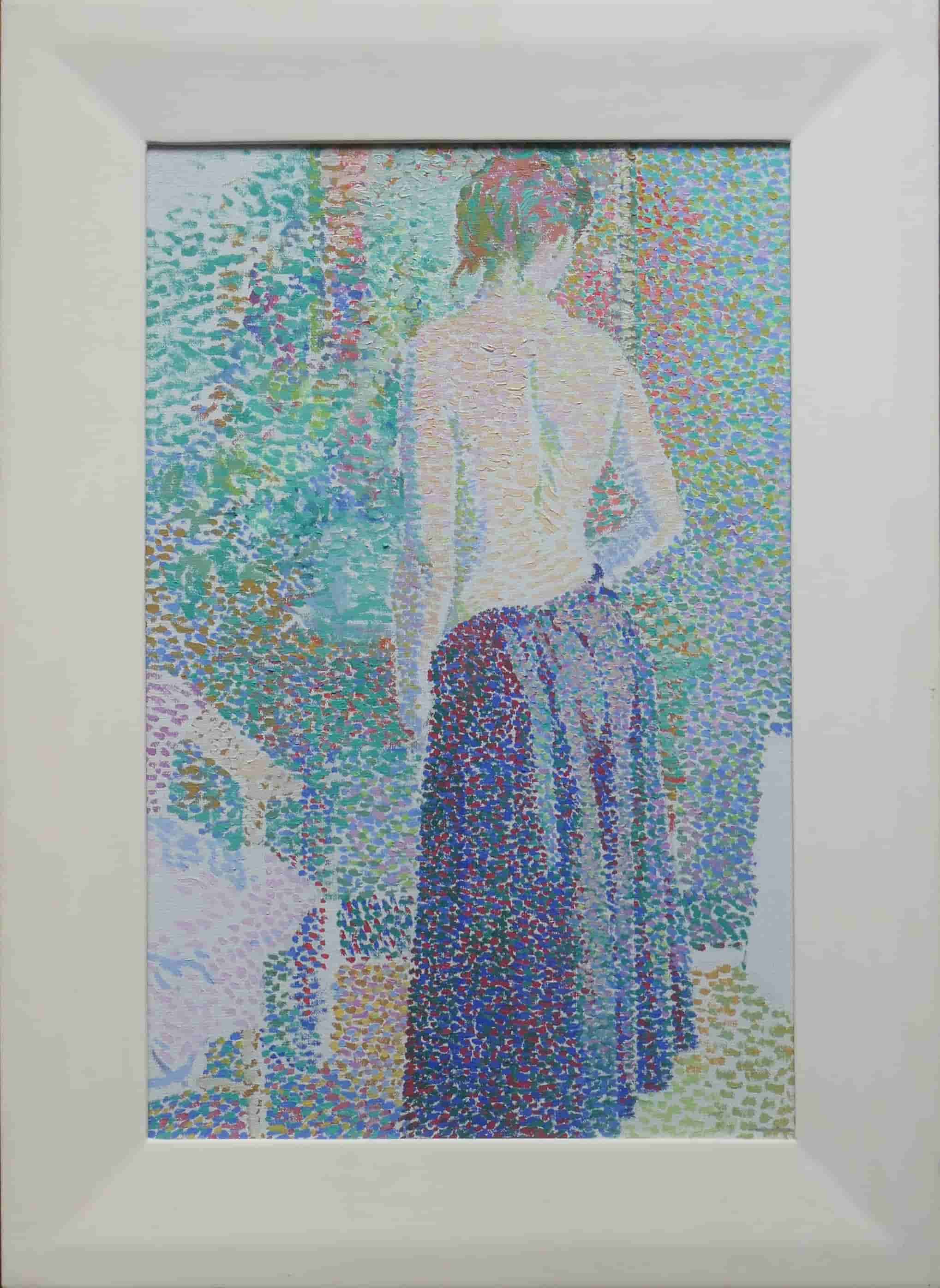 Hessel de Boer - Dame op de rug gezien (met lijst)