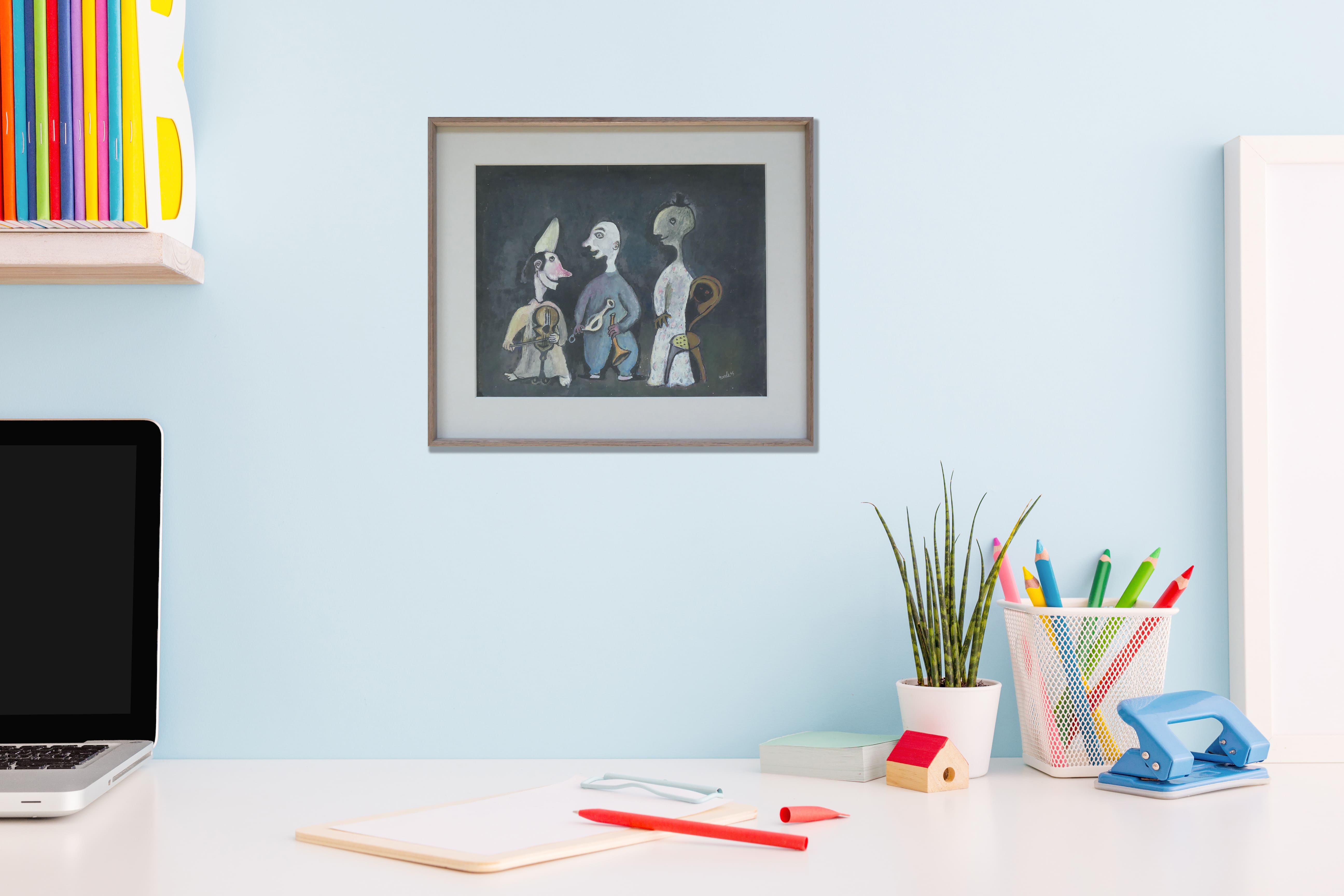 Drie gekke mannetjes zonder lijst