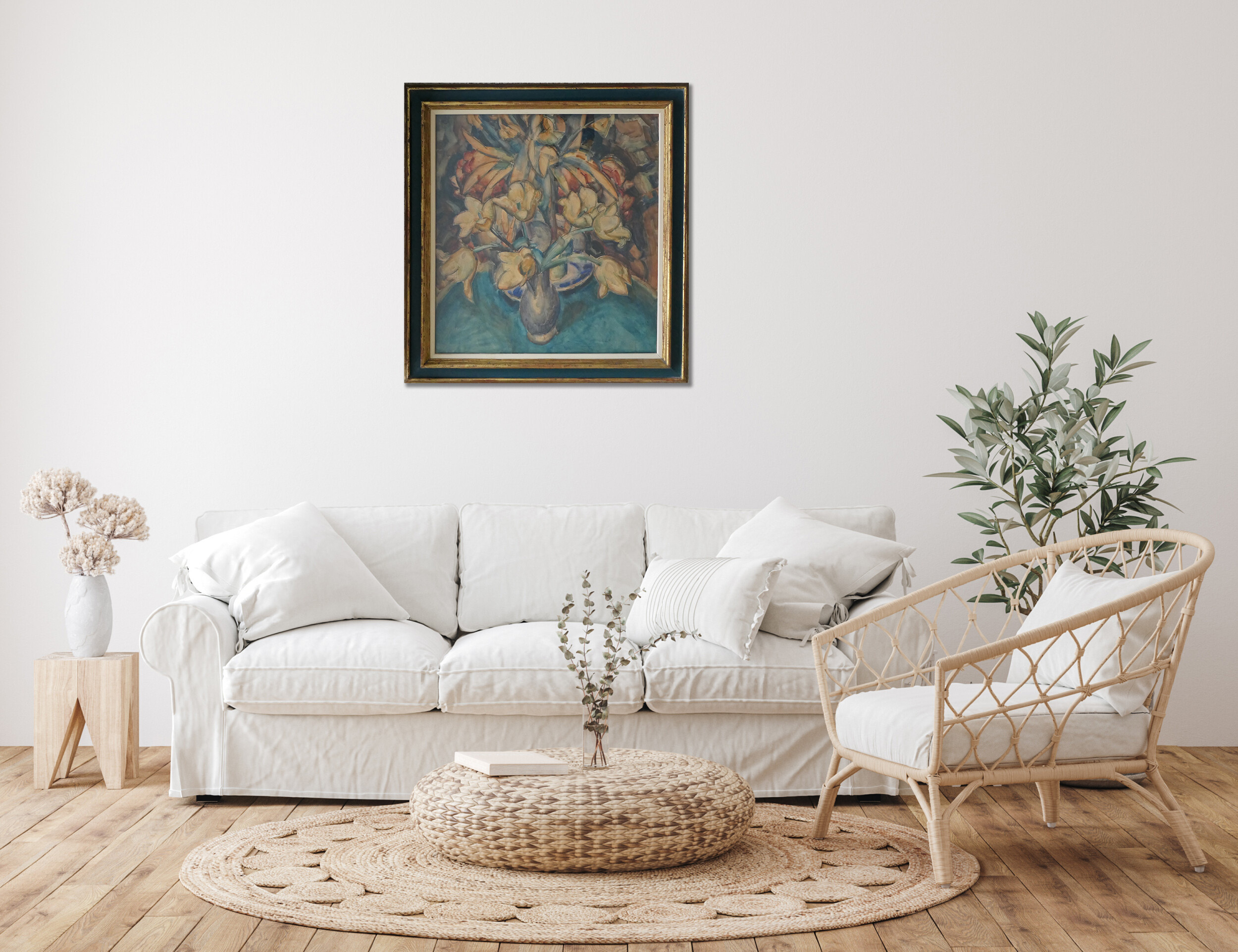 Bloemstilleven (1917) zonder lijst