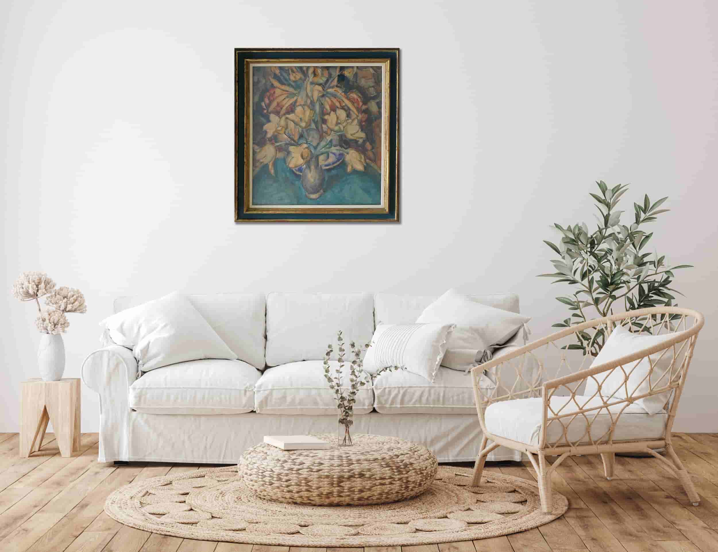 Leo Gestel - Bloemstilleven (1917) (in interieur)