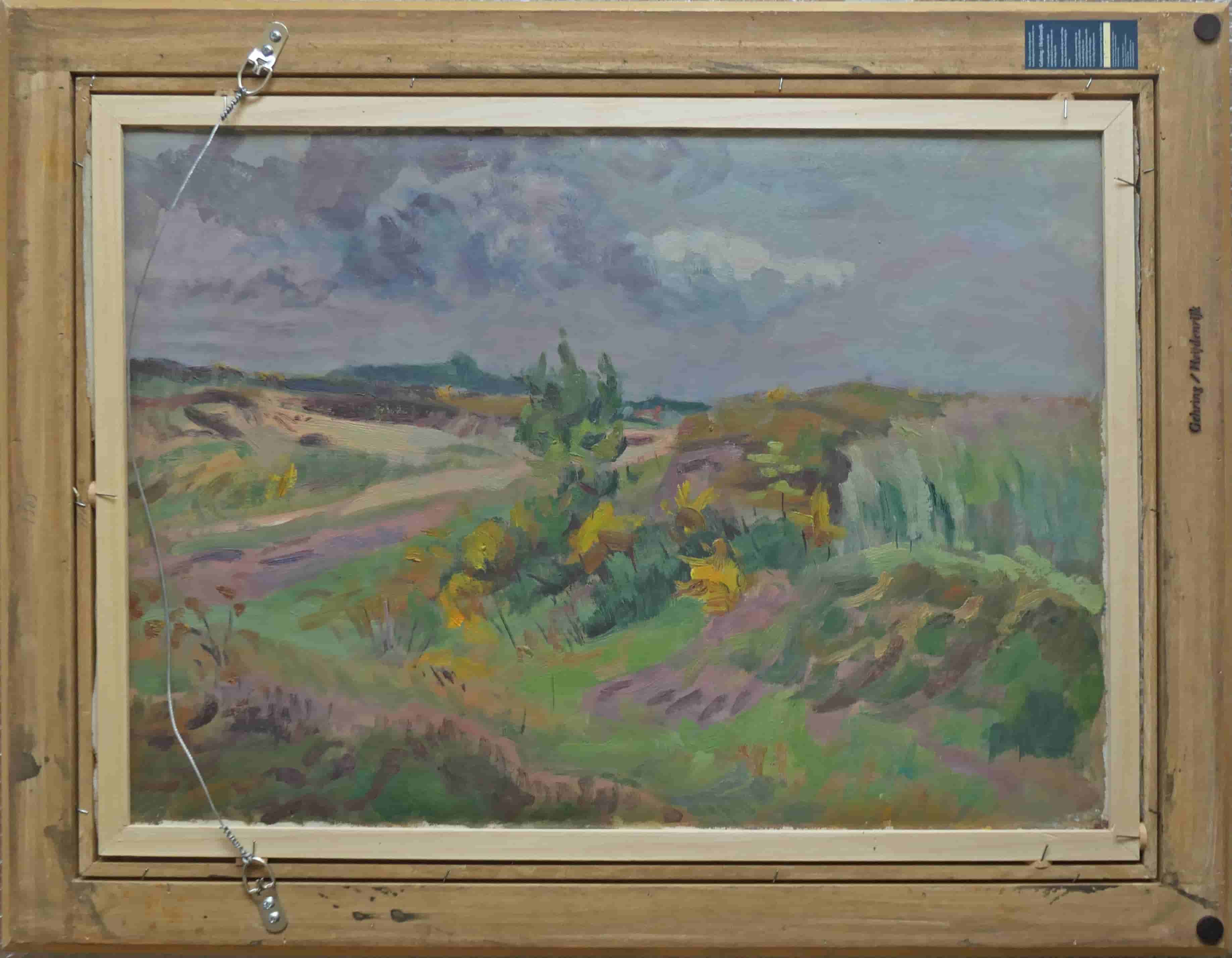 Jan Altink - Damesportret in blauw / Mantingerzand (in het echt)