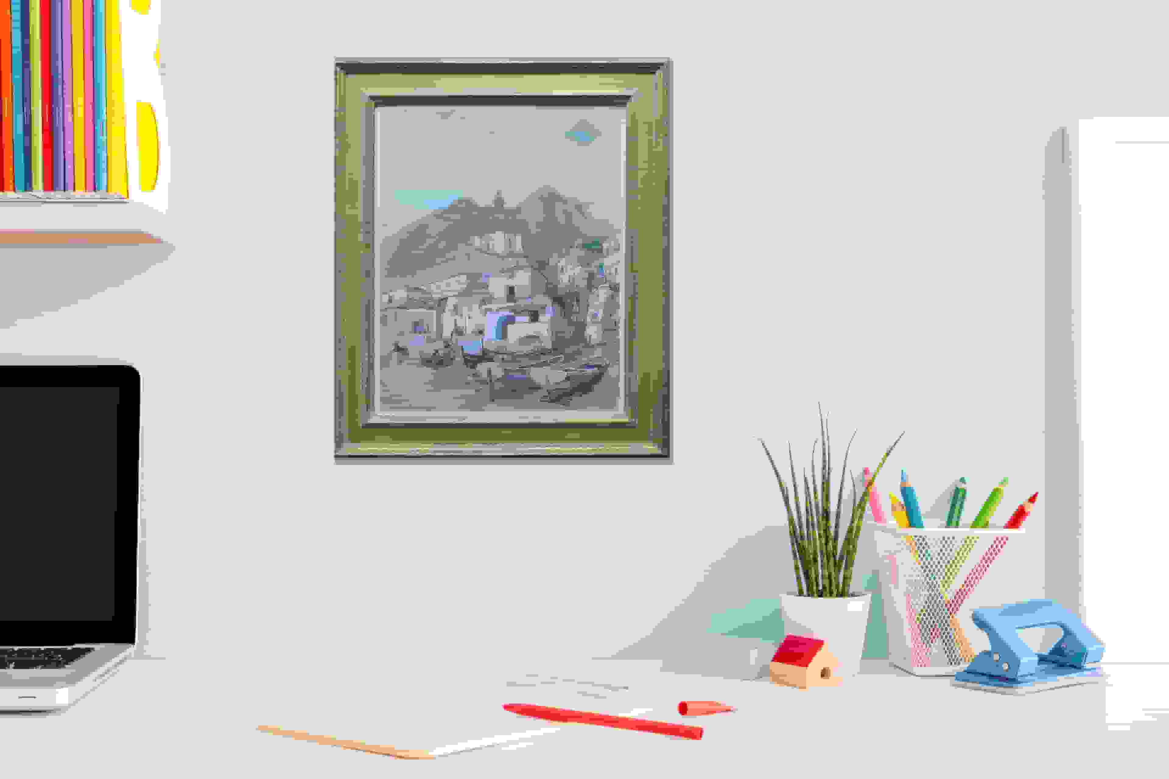 Jo Koster - Gezicht op Positano (in interieur)