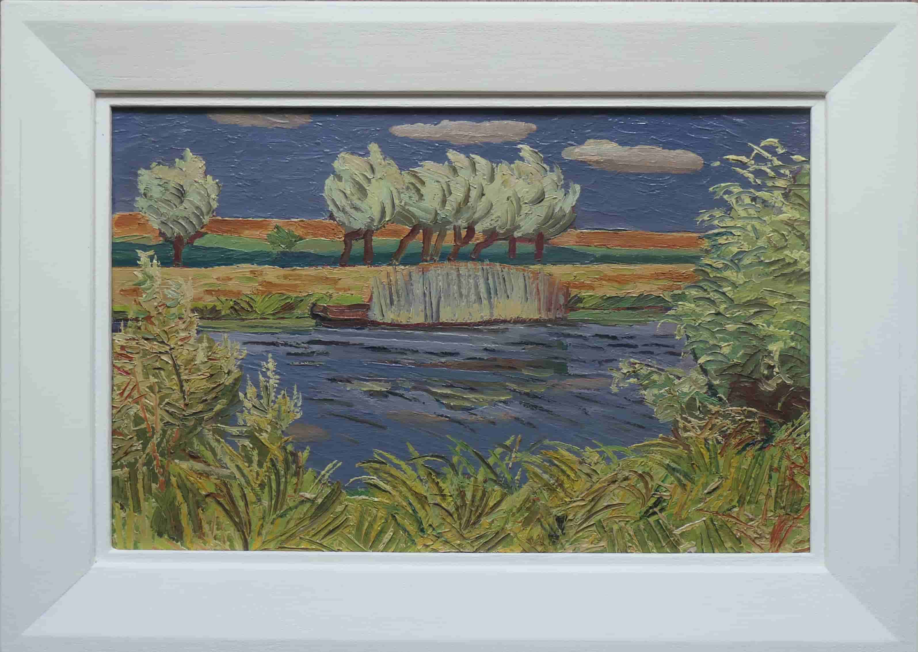 Herman Bieling - Riviergezicht (met lijst)