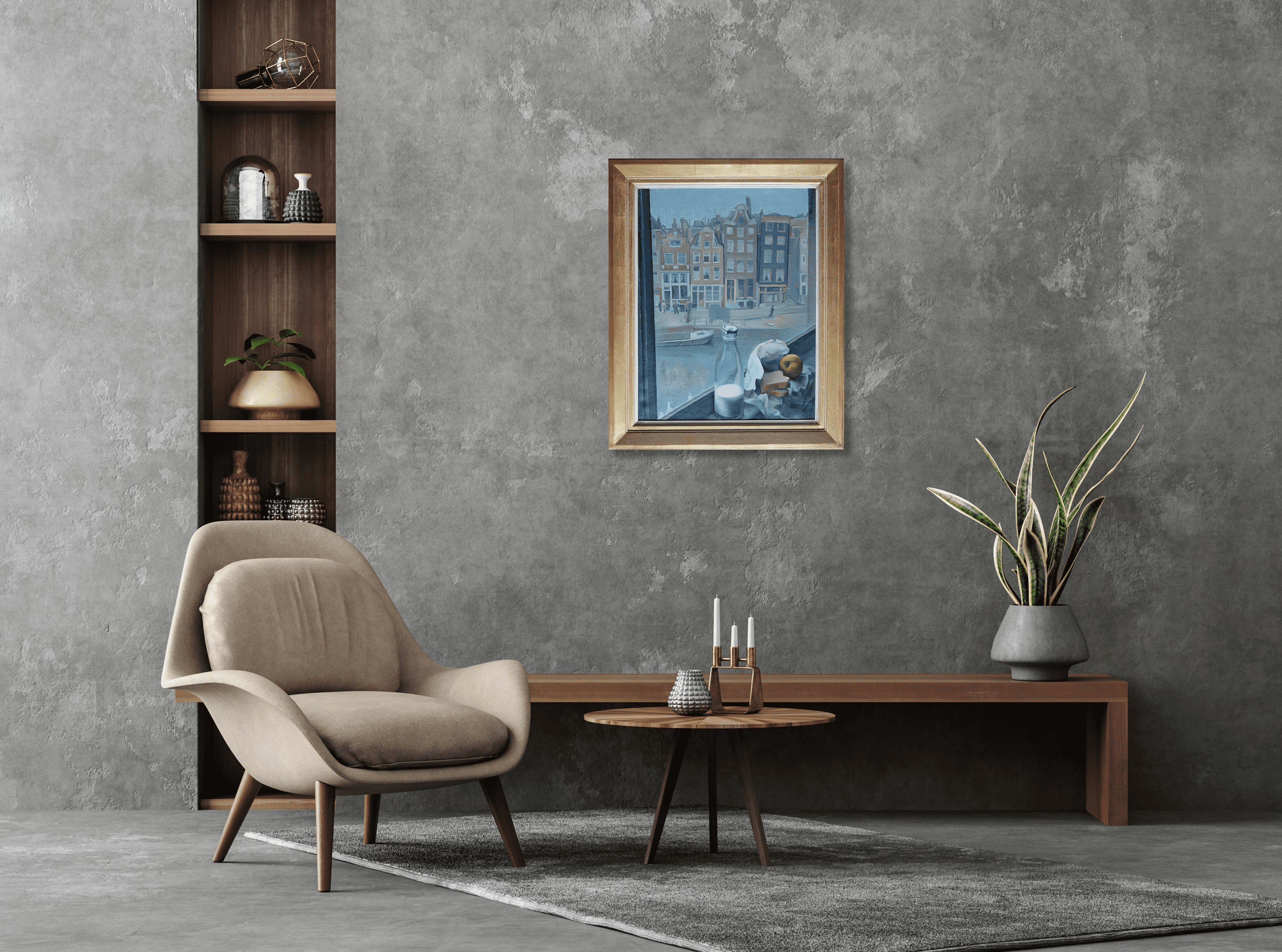 Oudezijds Voorburgwal Amsterdam zonder lijst