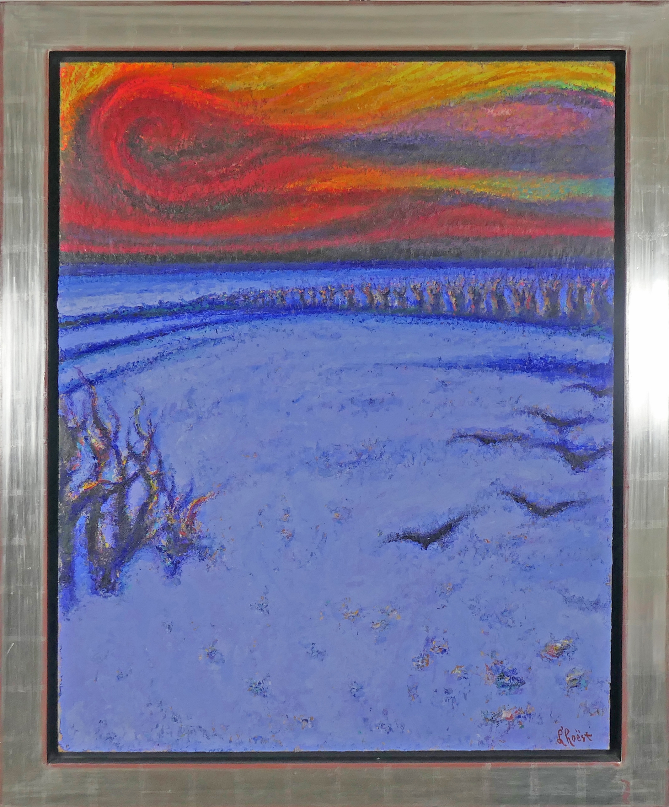 Winteravond zonder lijst