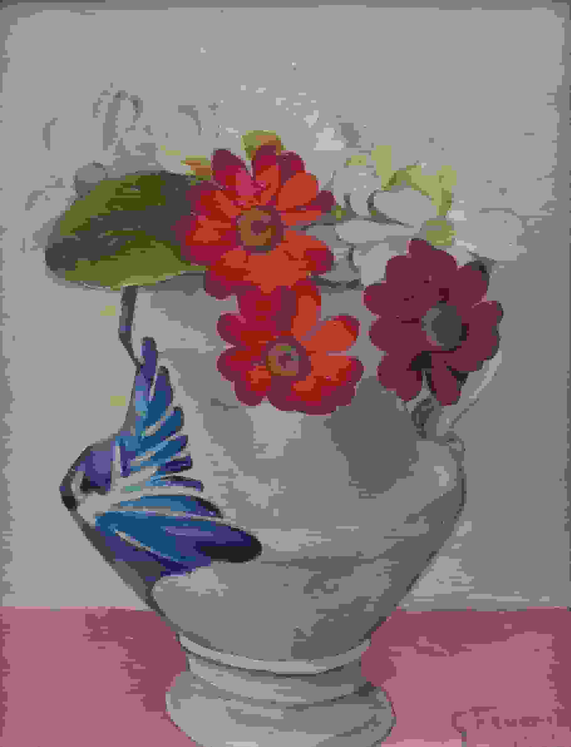 Bloemstilleven met keulse pot