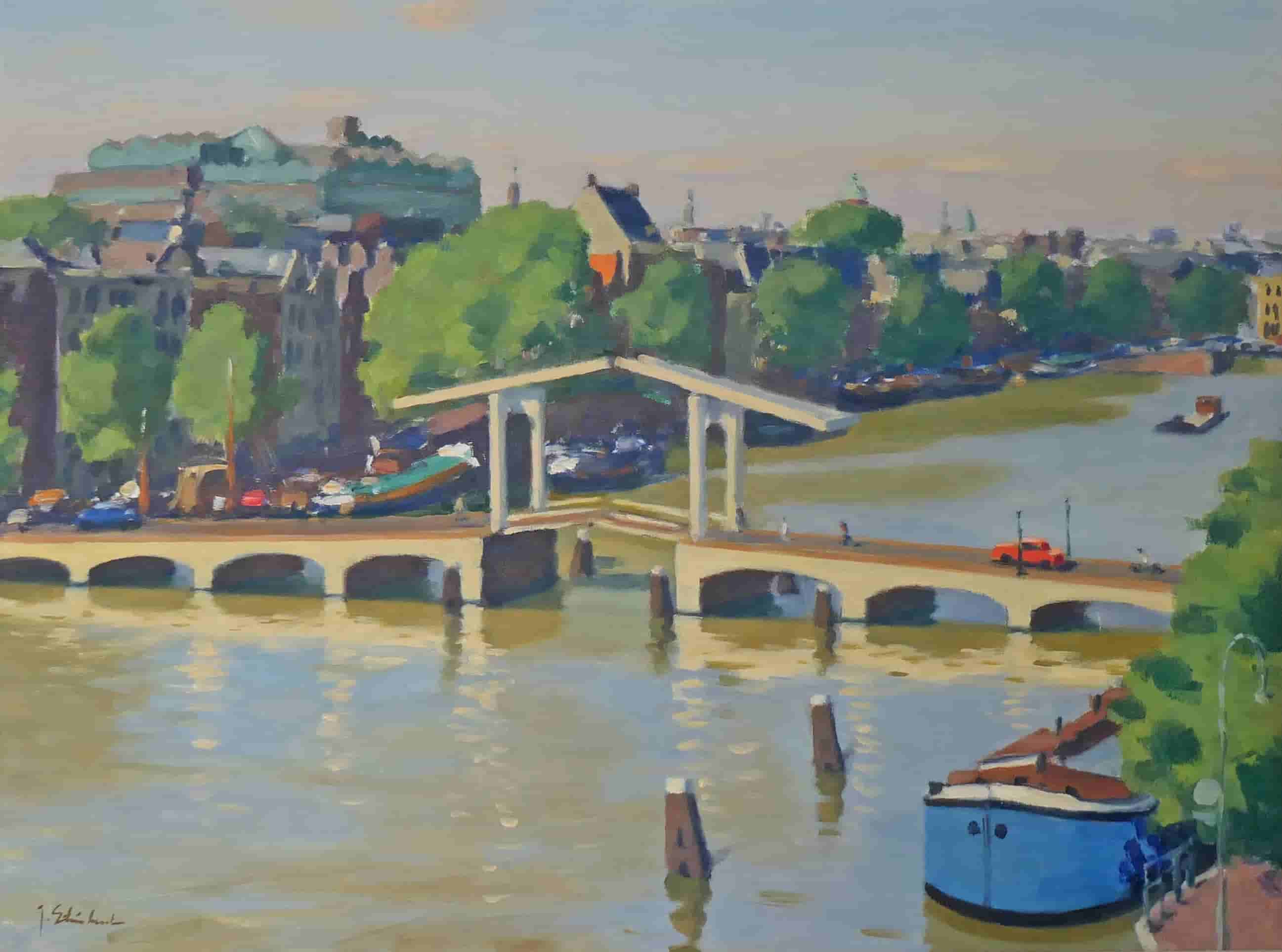 Joop Stierhout - Magere brug in Amsterdam