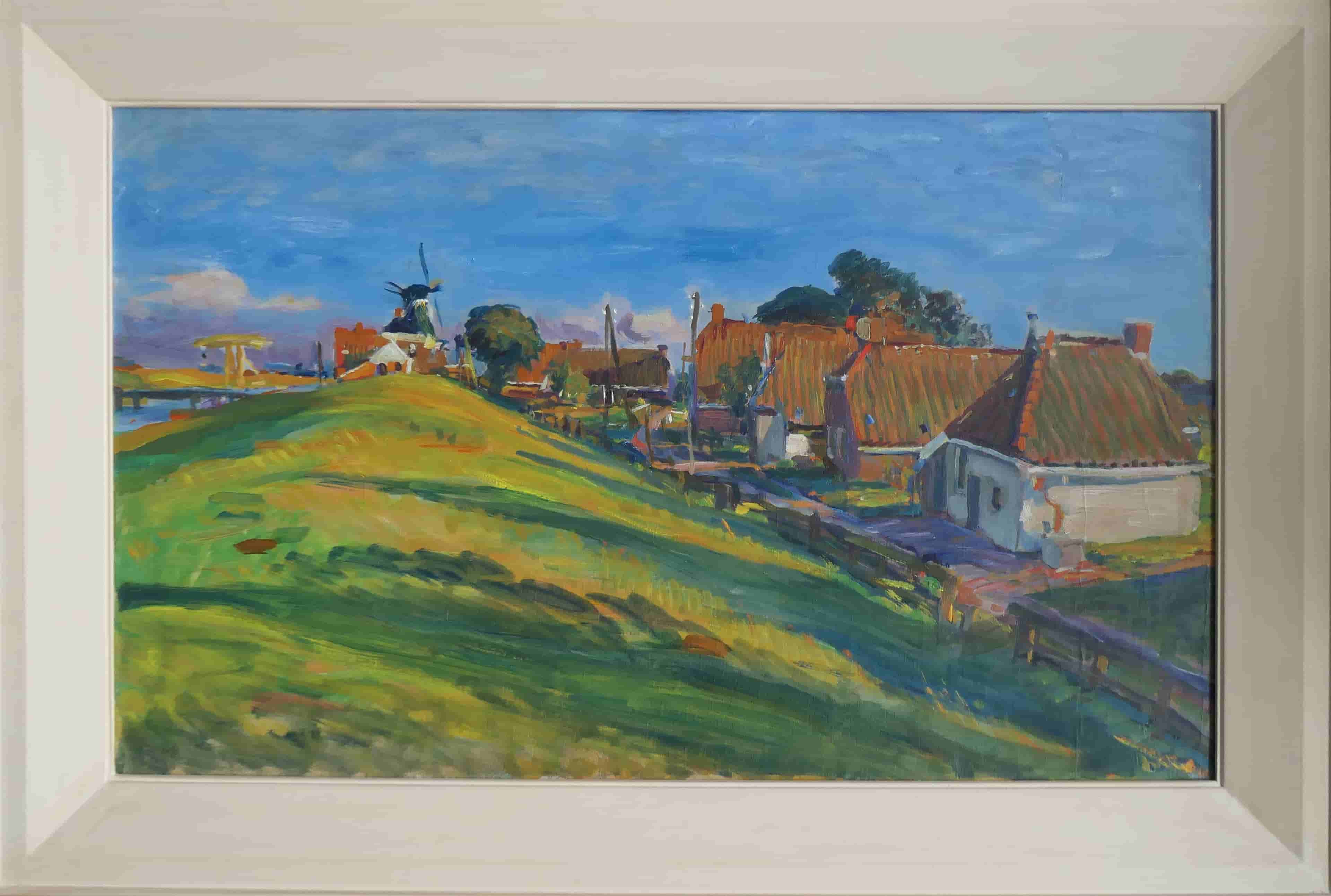 Johan Dijkstra - Zomer in Garnwerd (met lijst)