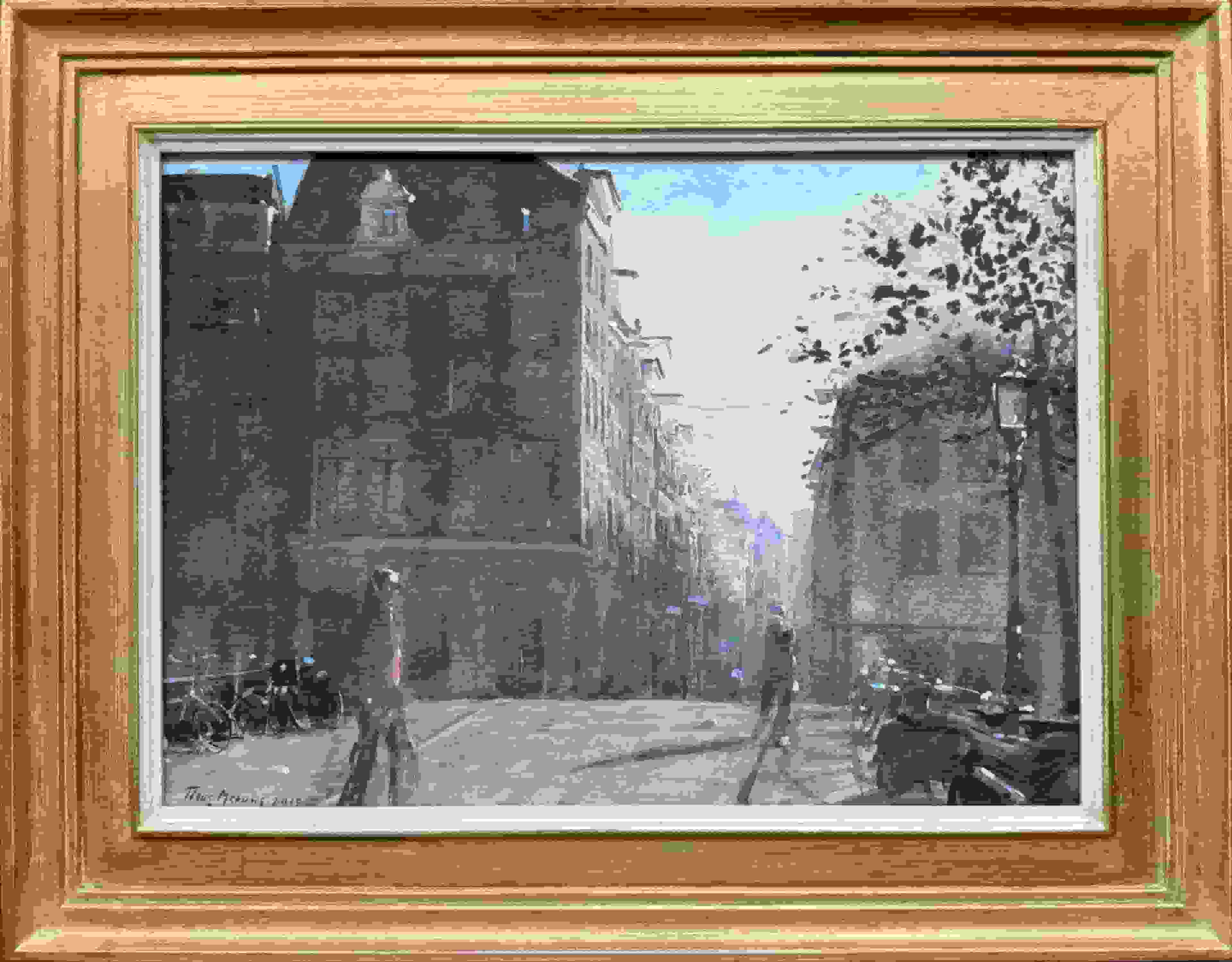 Titus Meeuws - Hartenstraat te Amsterdam (met lijst)