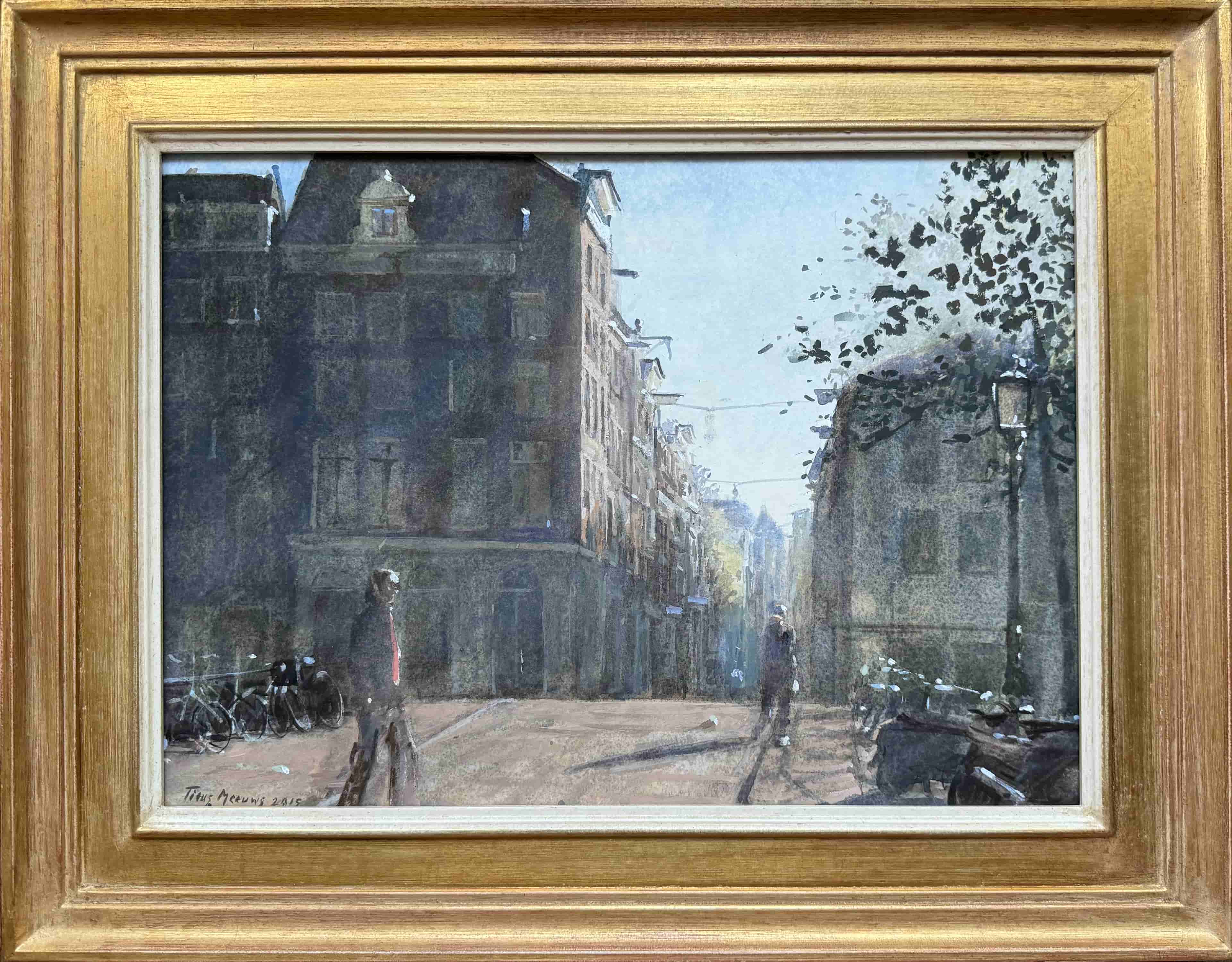 Titus Meeuws - Hartenstraat te Amsterdam (met lijst)