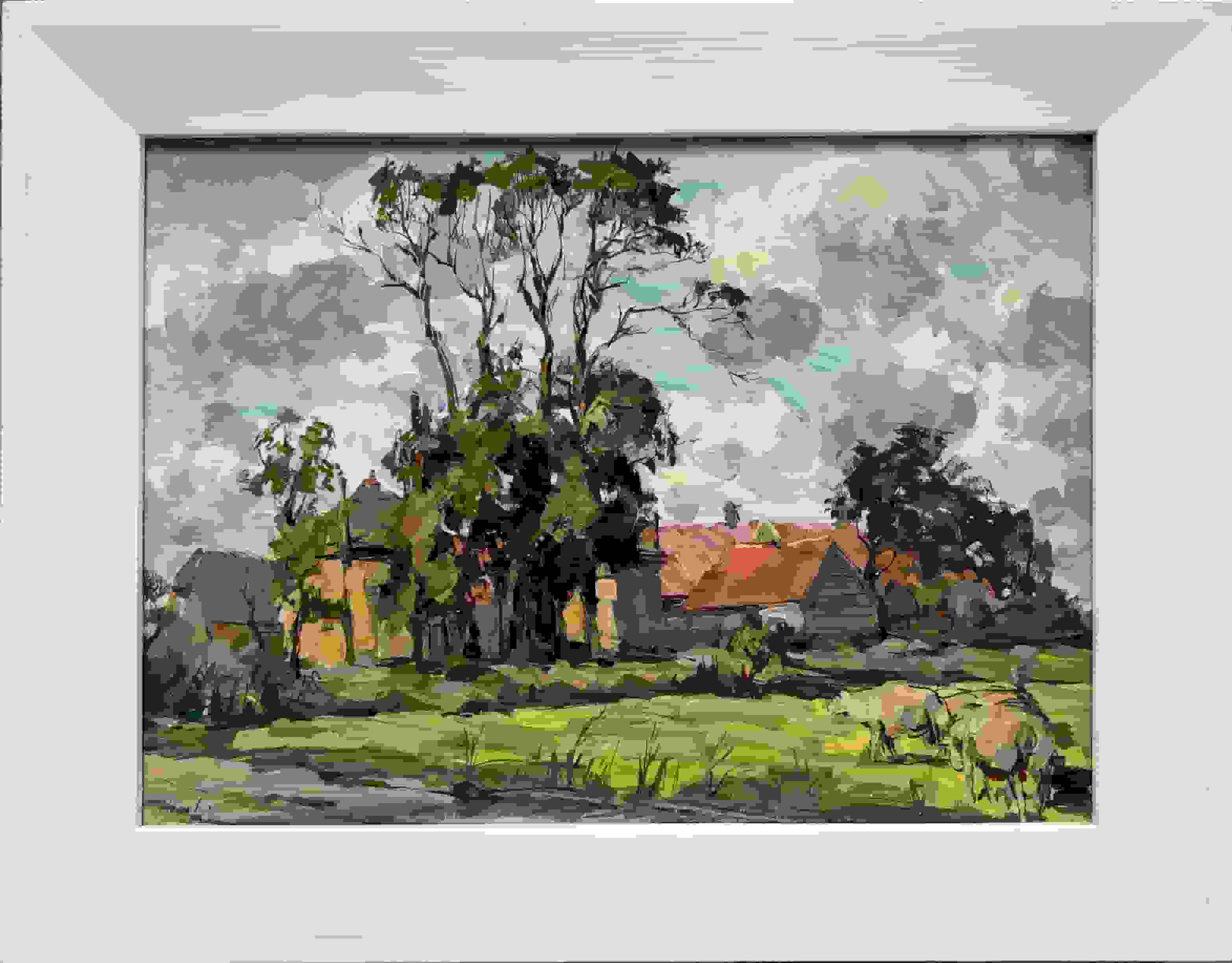 Emil Rizek - Landschap (met lijst)