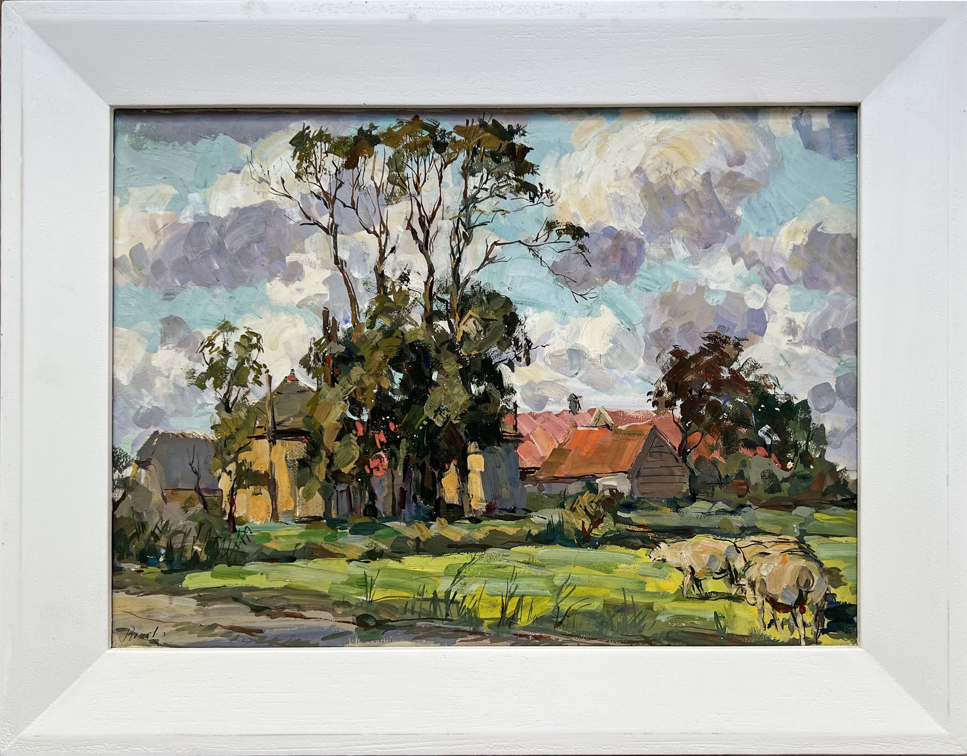 Landschap zonder lijst