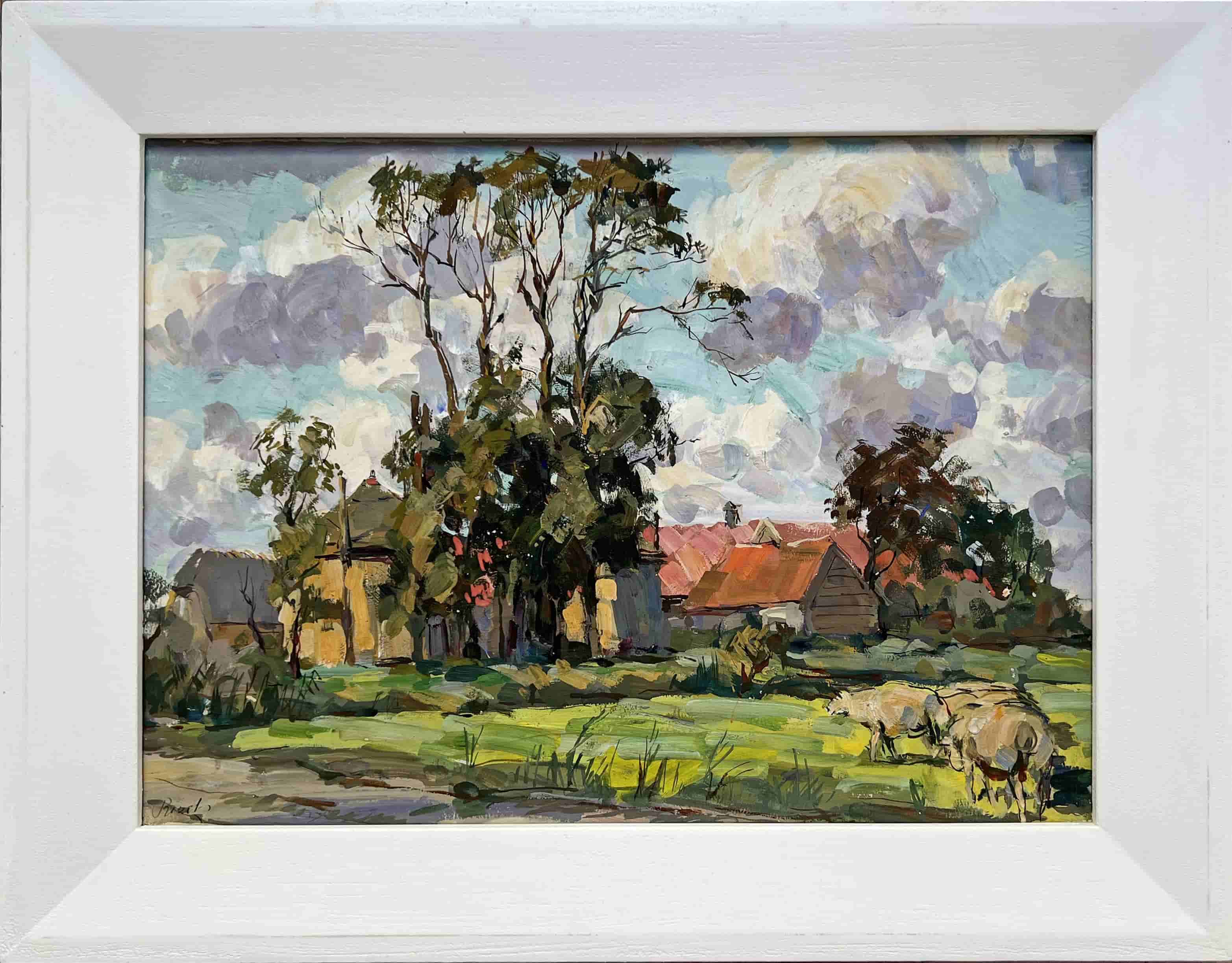 Emil Rizek - Landschap (met lijst)