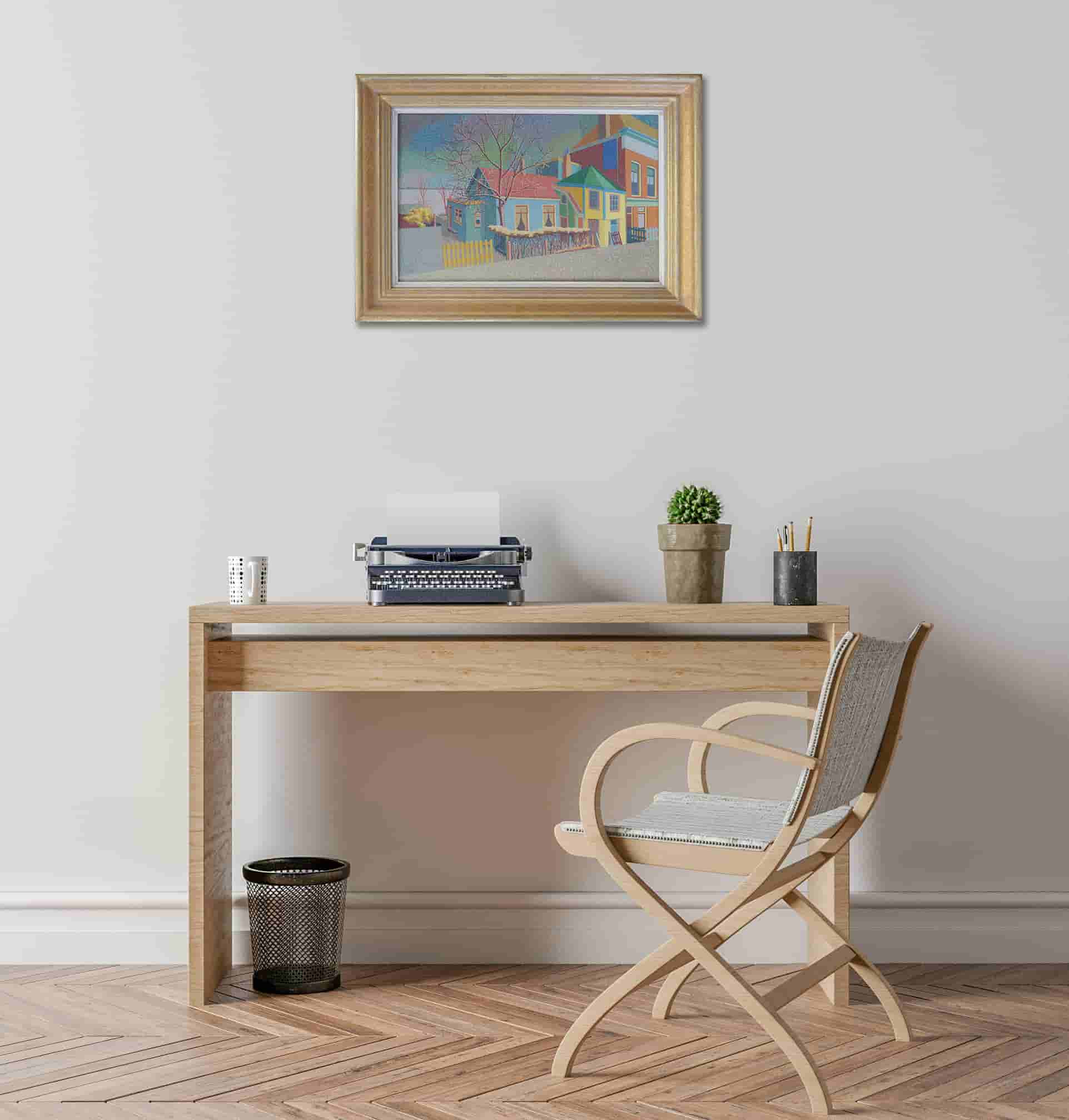 Cornelis Witters - Huizen aan de Honingerdijk te Rotterdam (in interieur)