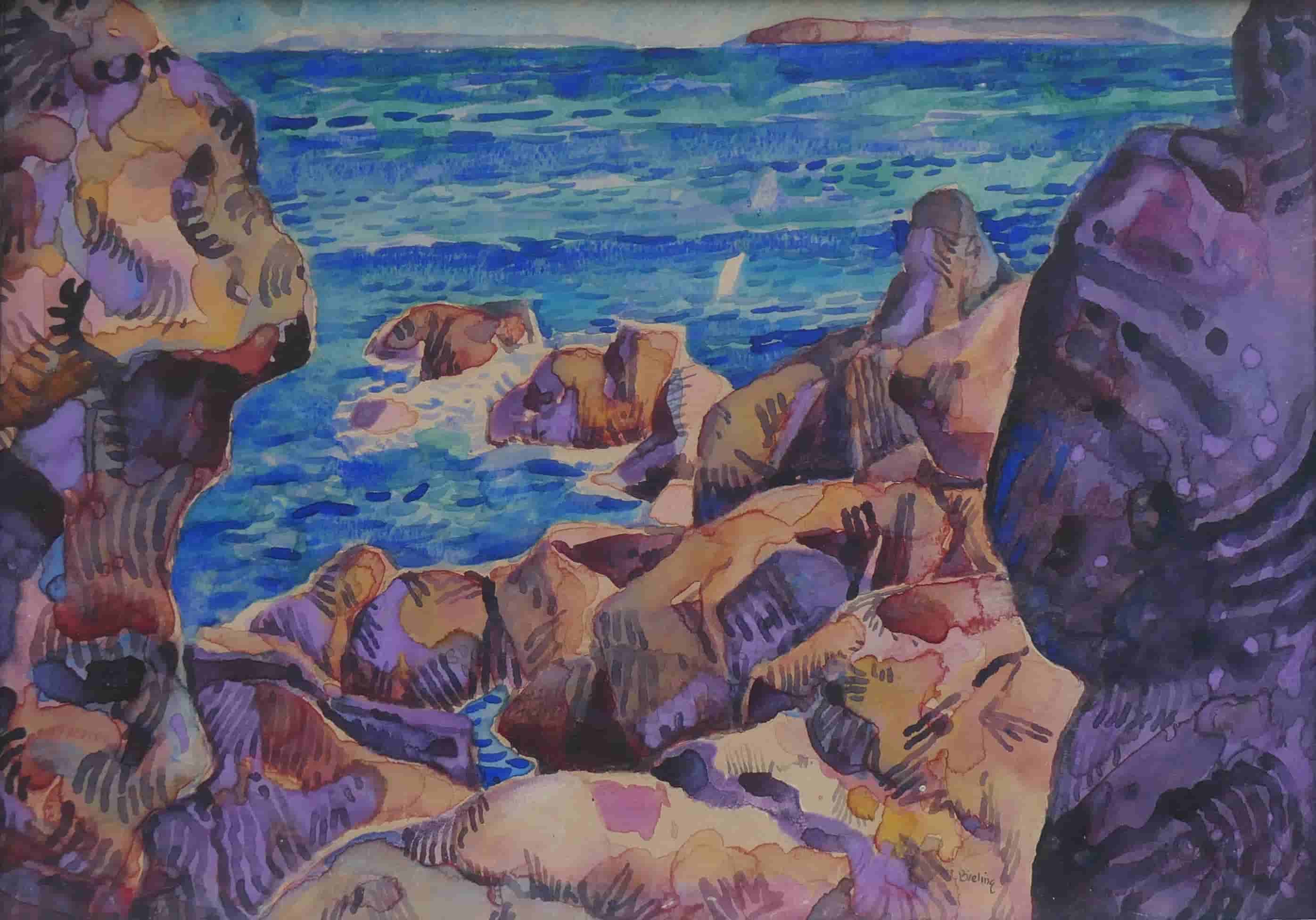 Herman Bieling - Bretonse kust (zonder lijst)