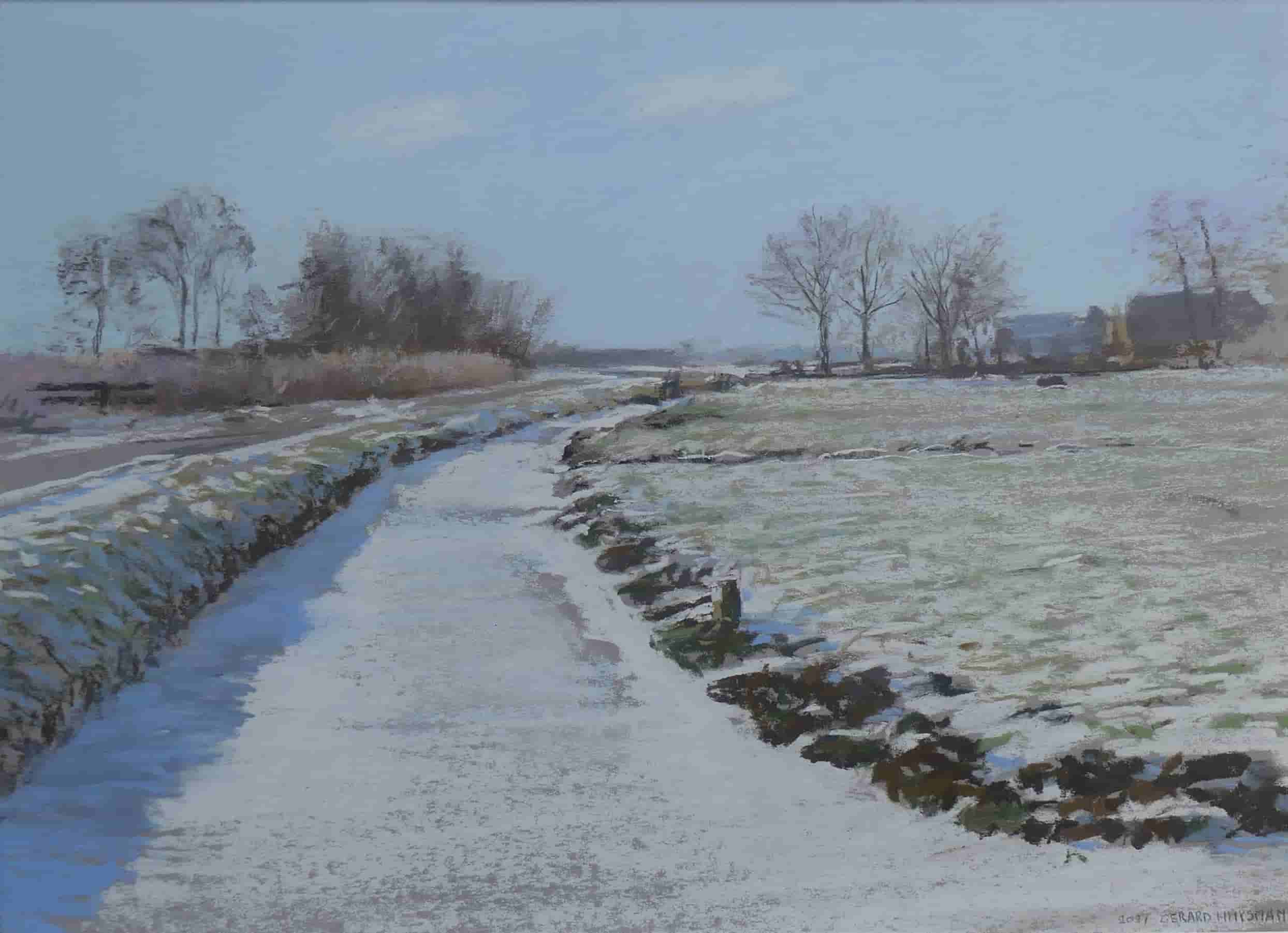 Gerard Huysman - Spookverlaat in de winter