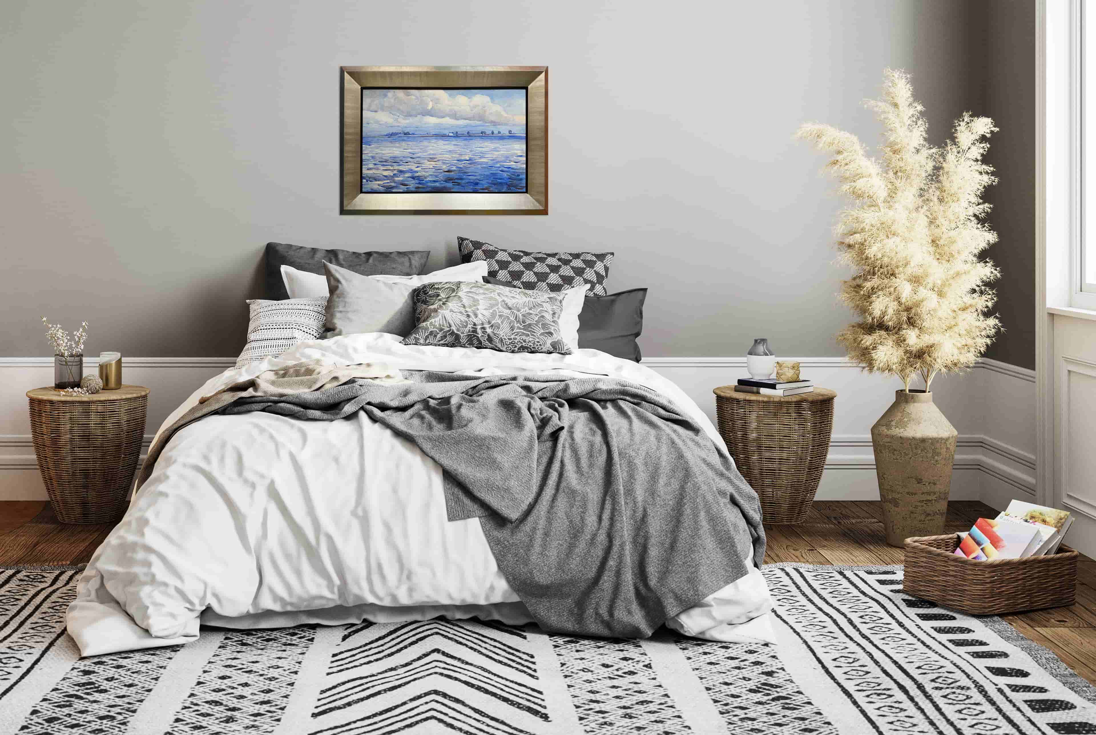 Herman Bieling - Gezicht op Willemstad (in interieur)