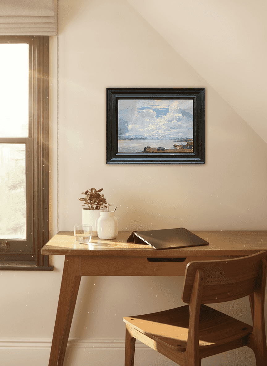 Jan Voerman sr - Ijsselgezicht bij Hattem (in interieur)