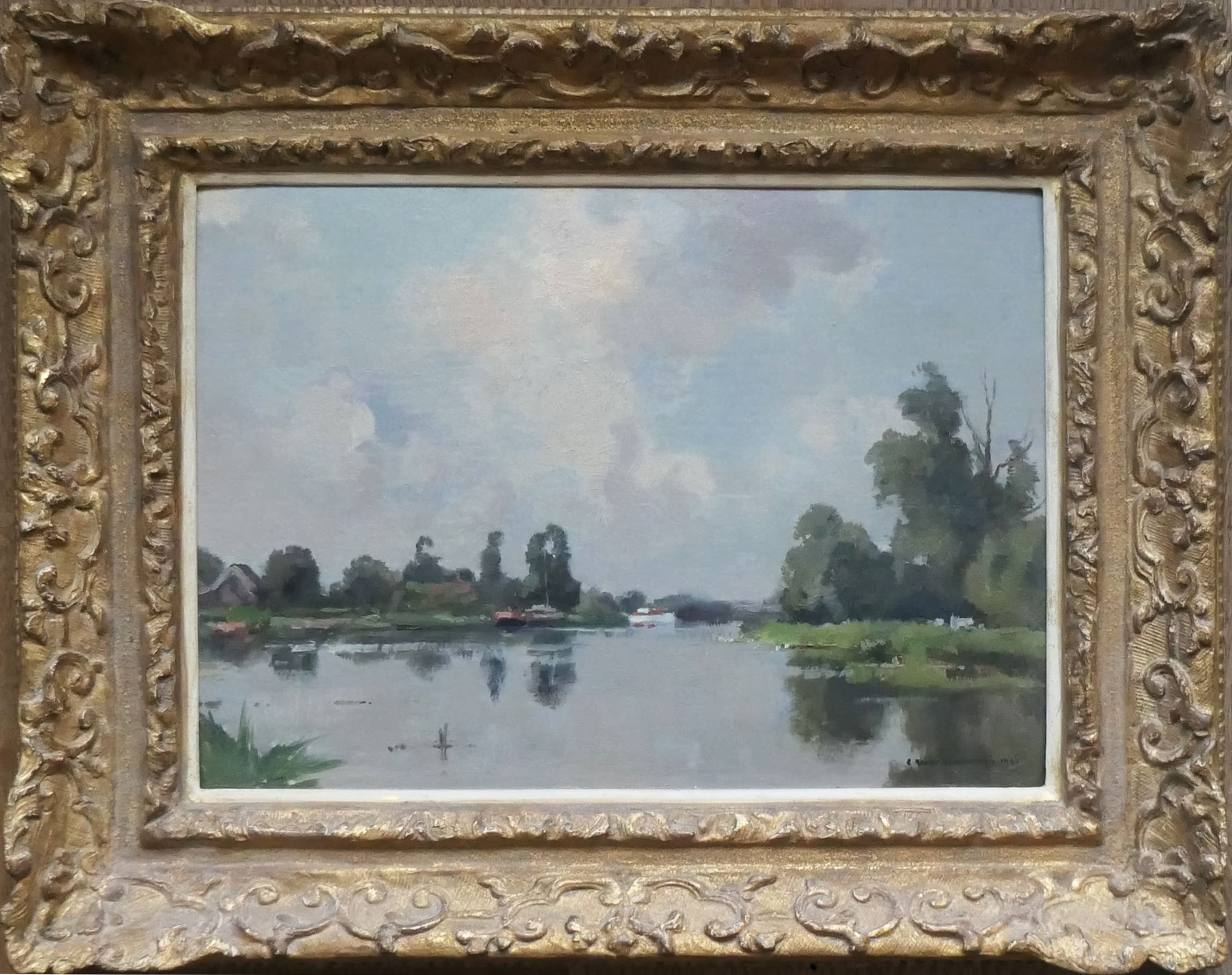 Riviertje in het Groene Hart zonder lijst