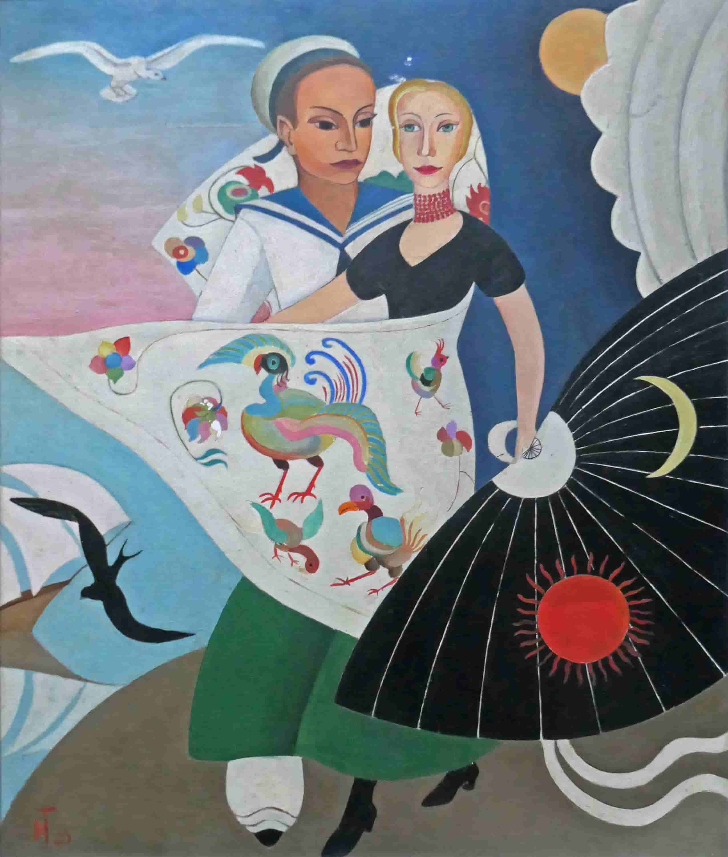 Greet Feuerstein - Zon en maan (zonder lijst)