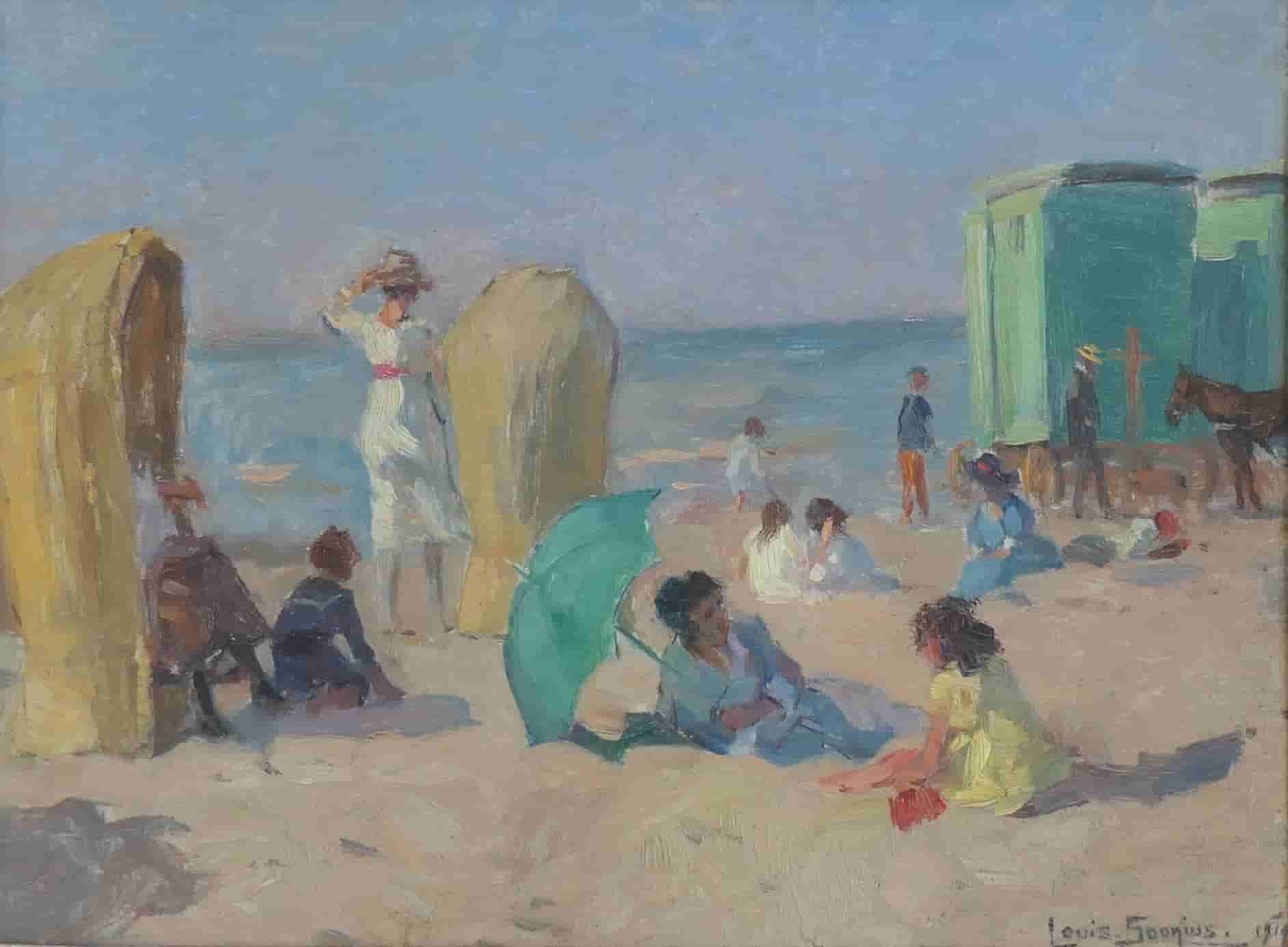 Louis Soonius - Strandgezicht Scheveningen