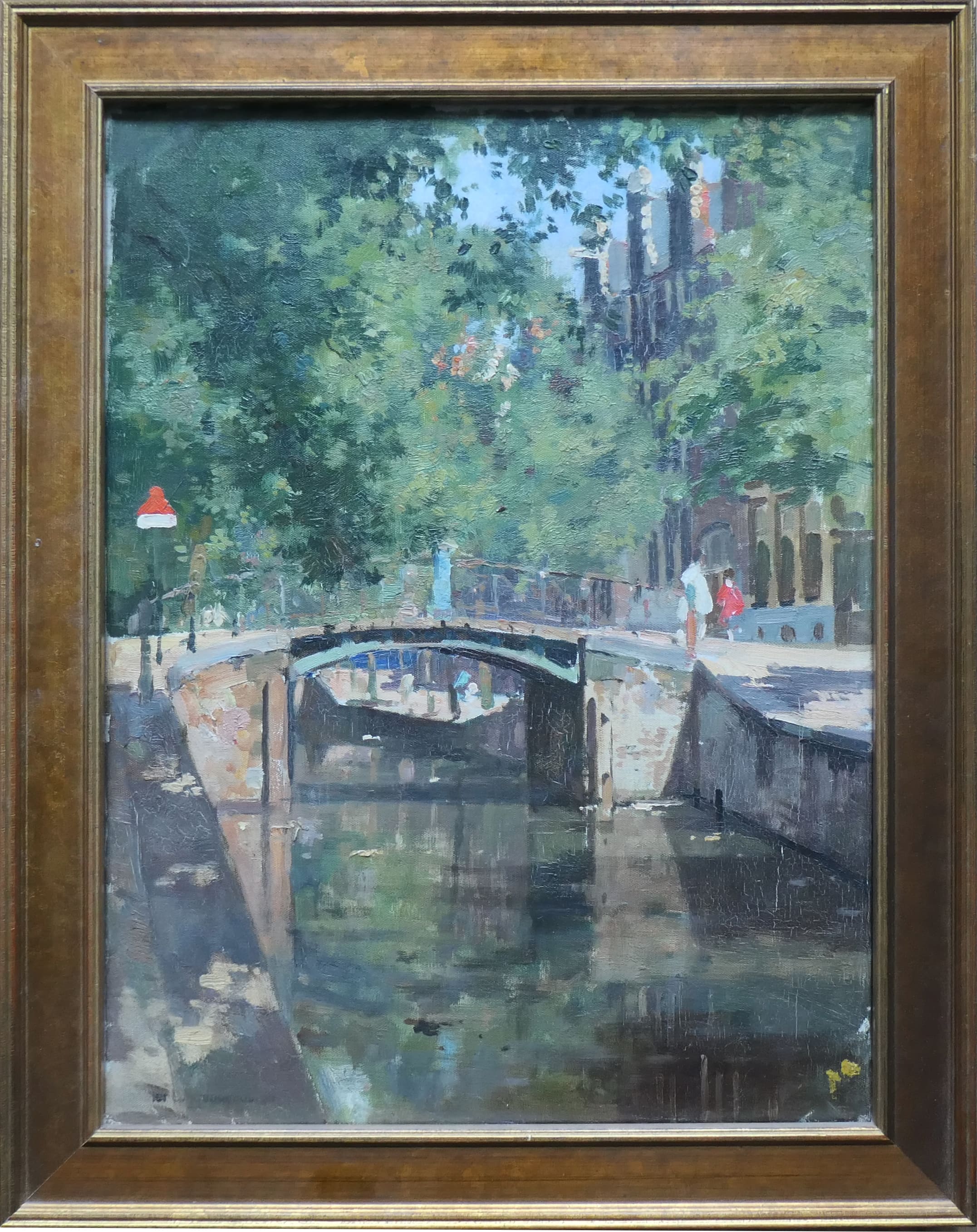 Oudezijds Achterburgwal te Amsterdam zonder lijst