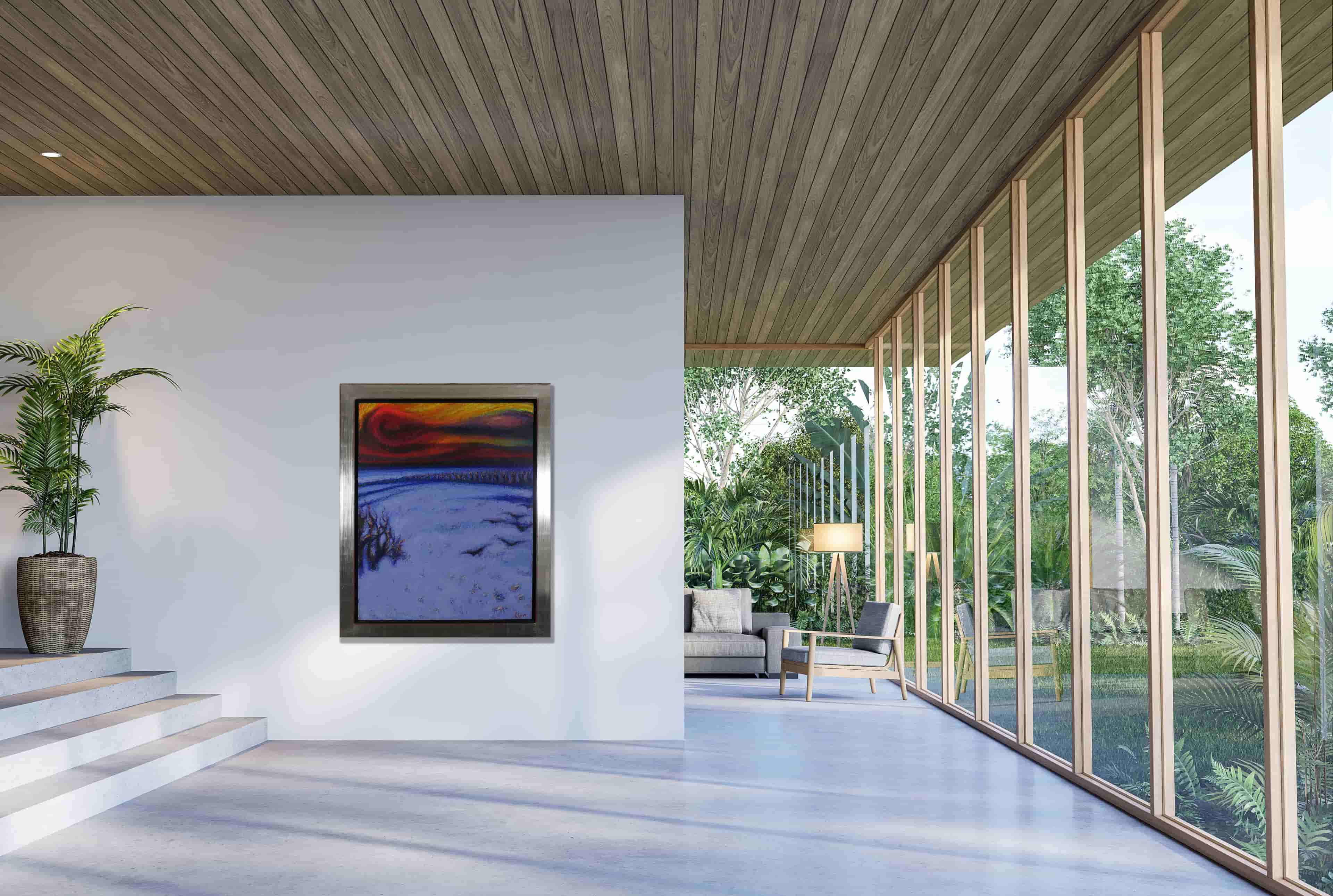 Engelbert L'Hoëst - Winteravond (in interieur)