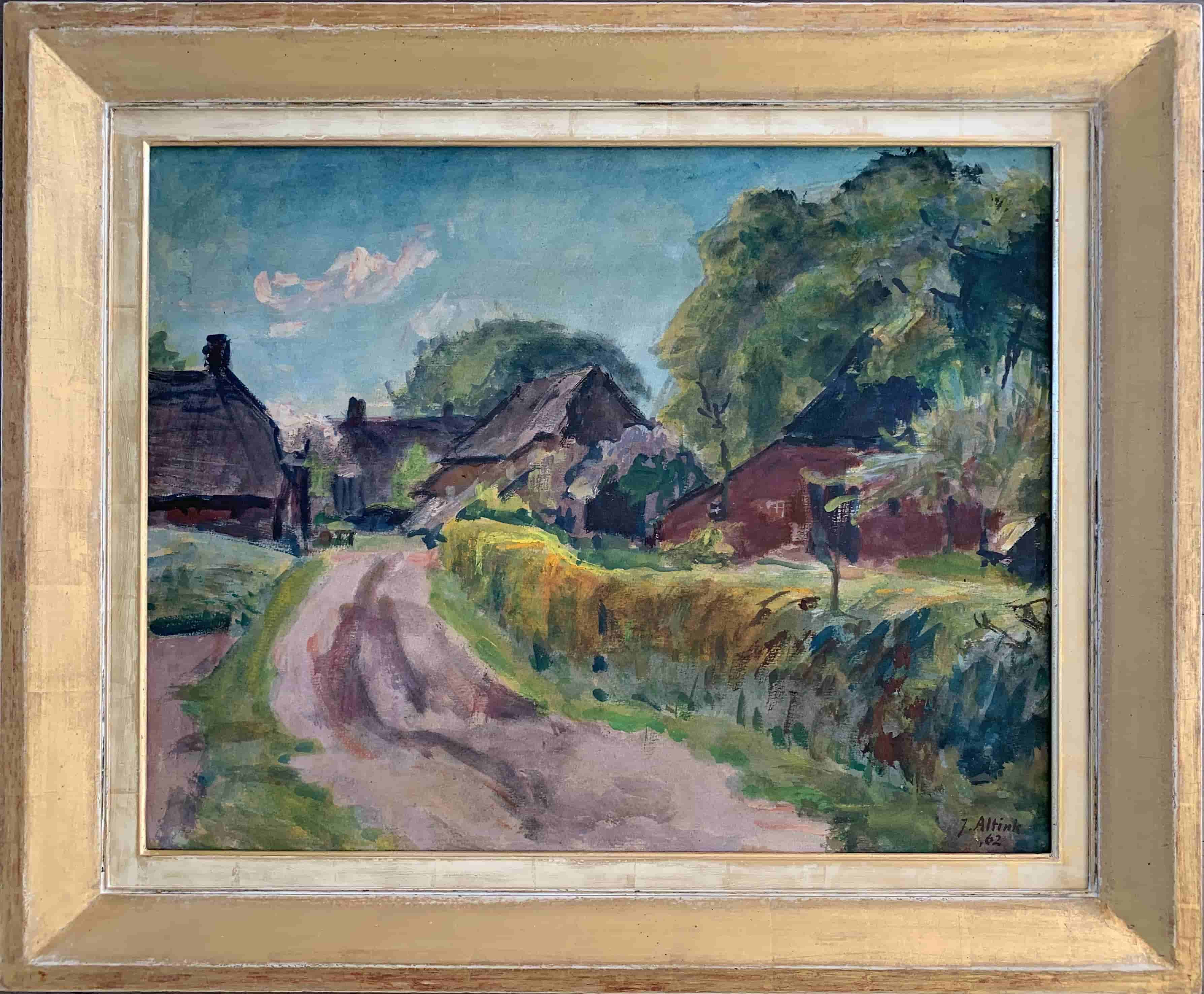 Jan Altink - Boerderij in Essen (met lijst)