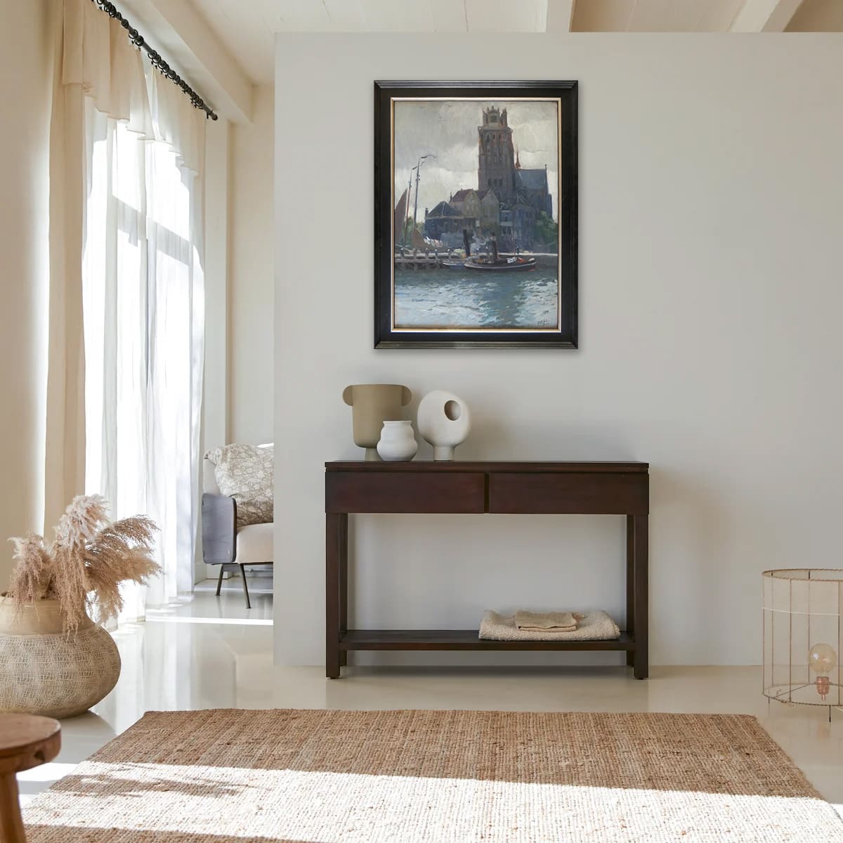 Grote kerk van Dordrecht zonder lijst