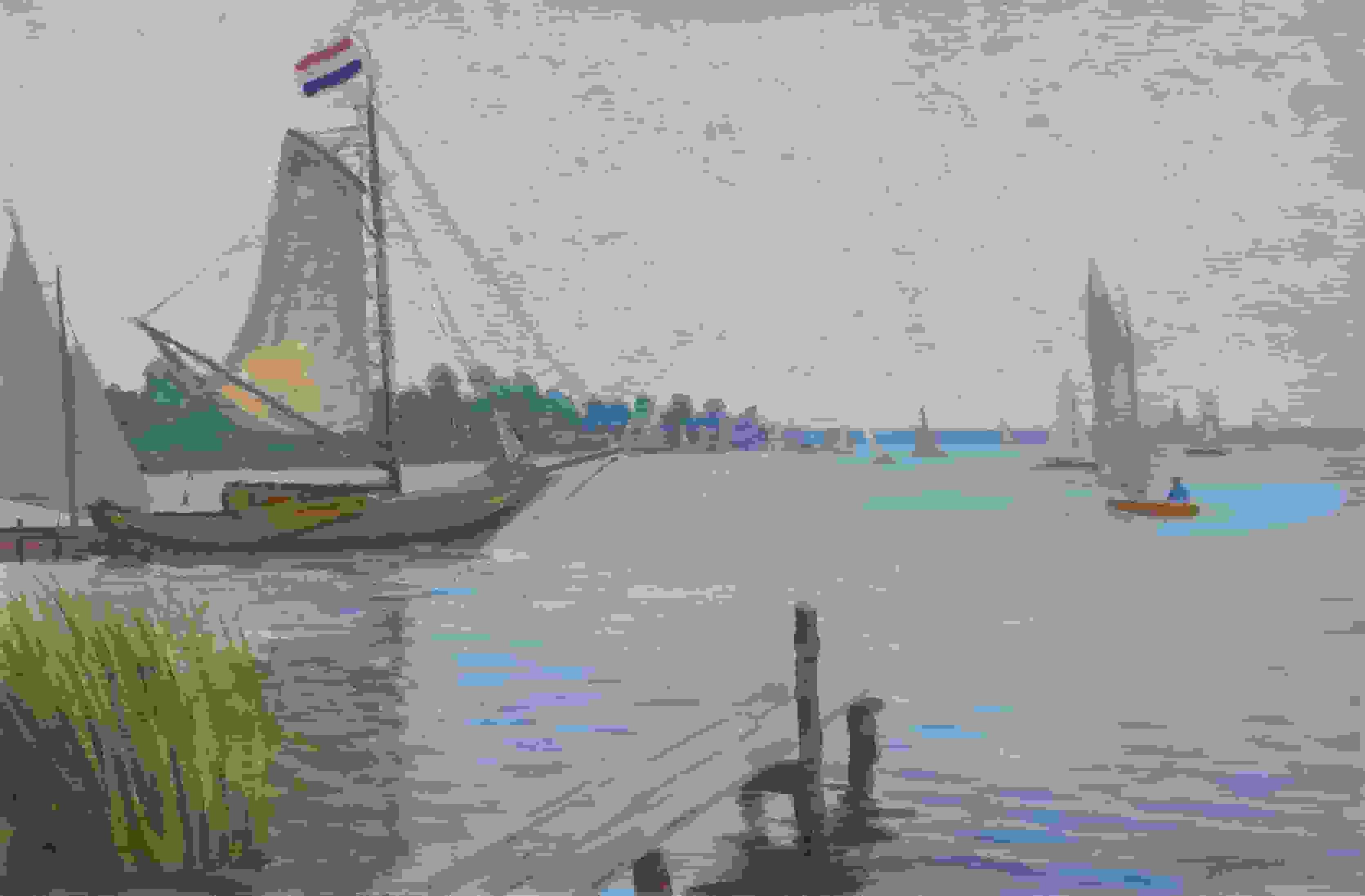 Zeilboten op de Loosdrechtseplassen