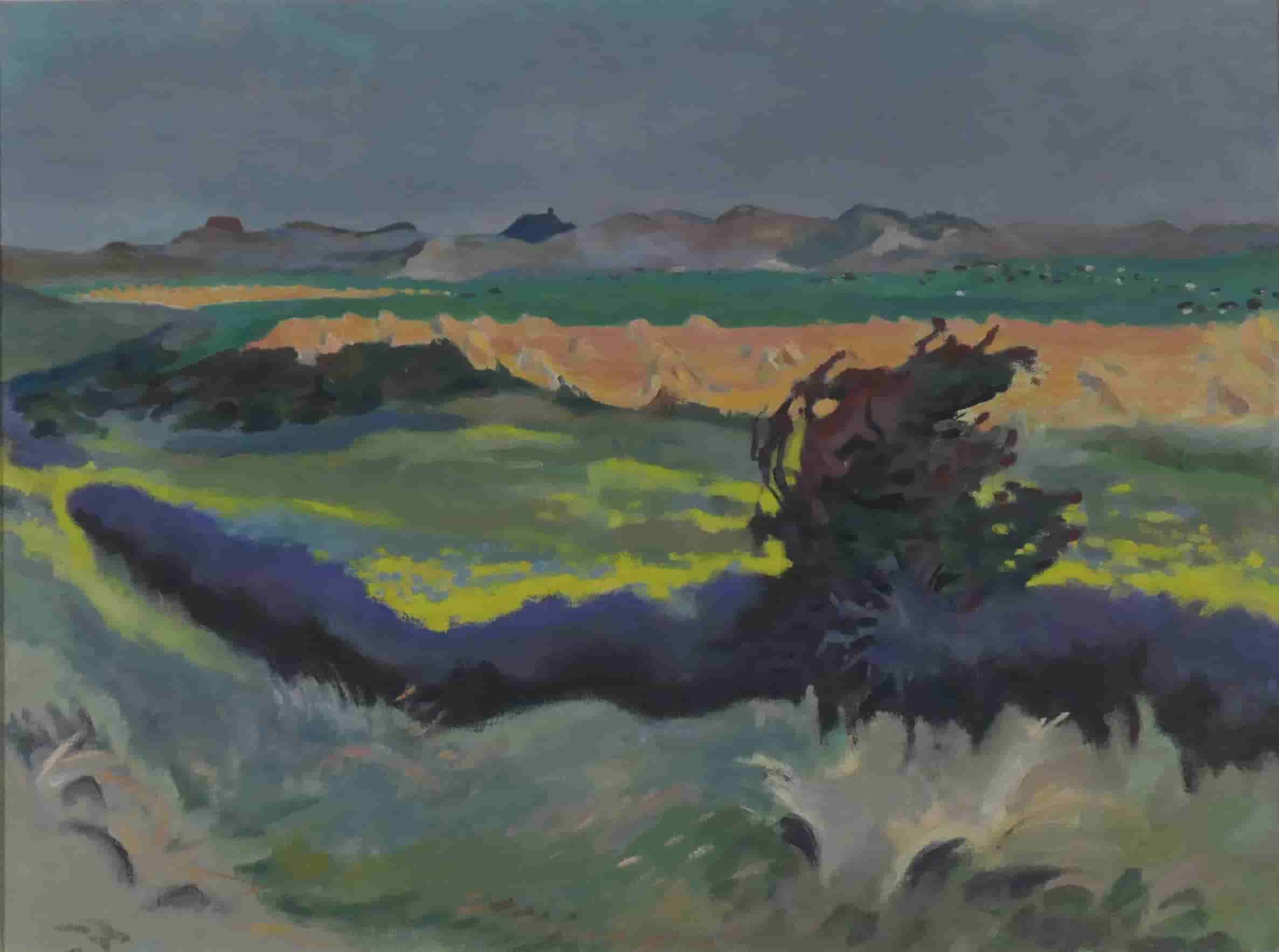 Ekke Kleima - Gezicht op Texel (zonder lijst)