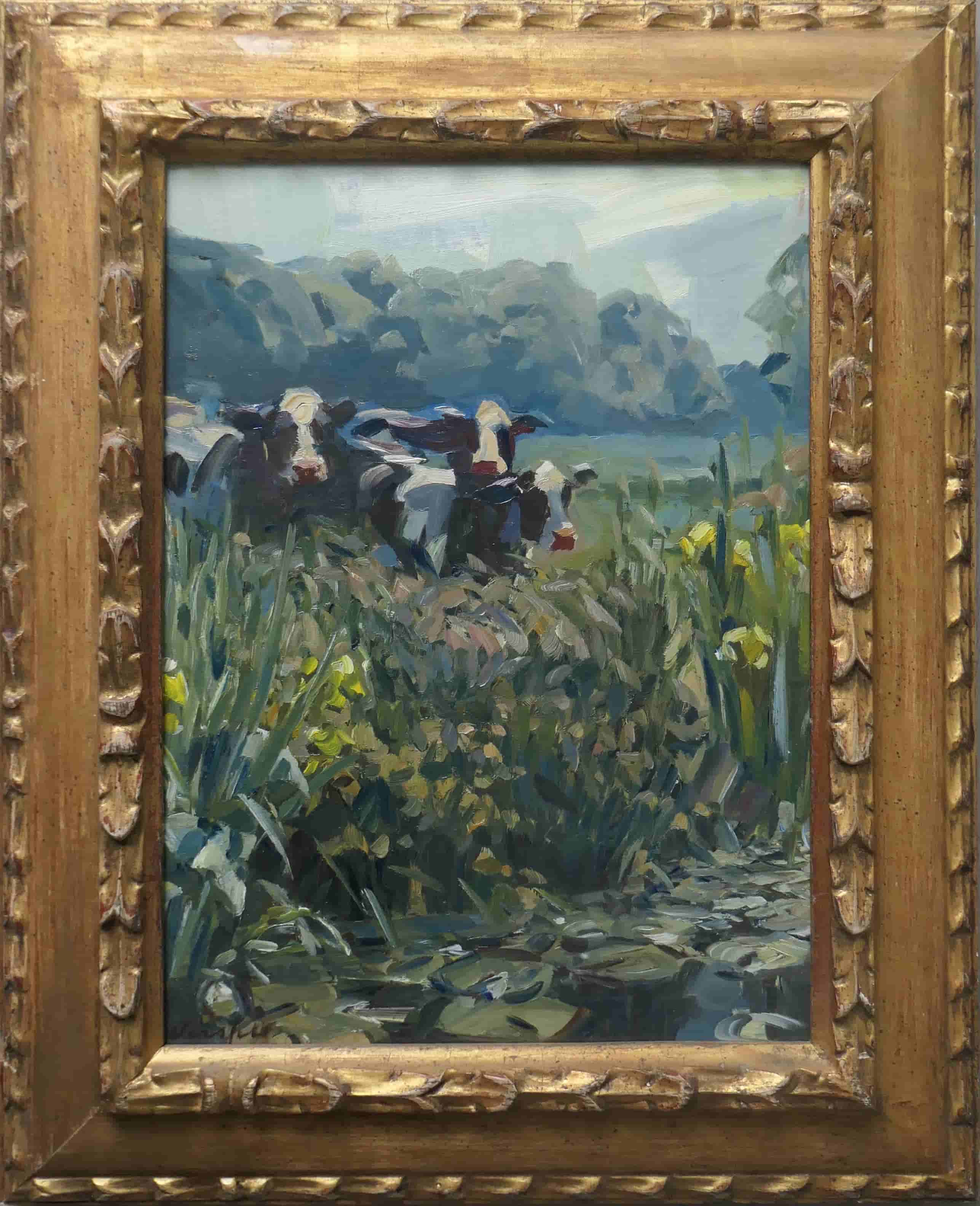 Hans Versfelt - Koeien (met lijst)