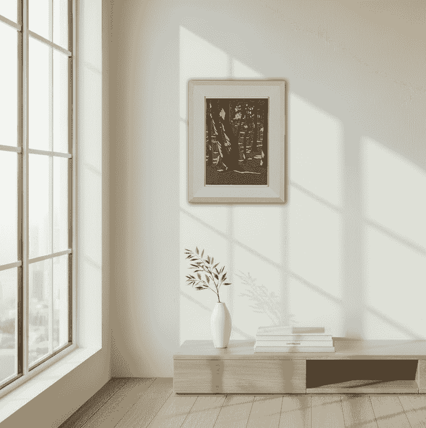 Hendrik Valk - Zon in het bos (in interieur)