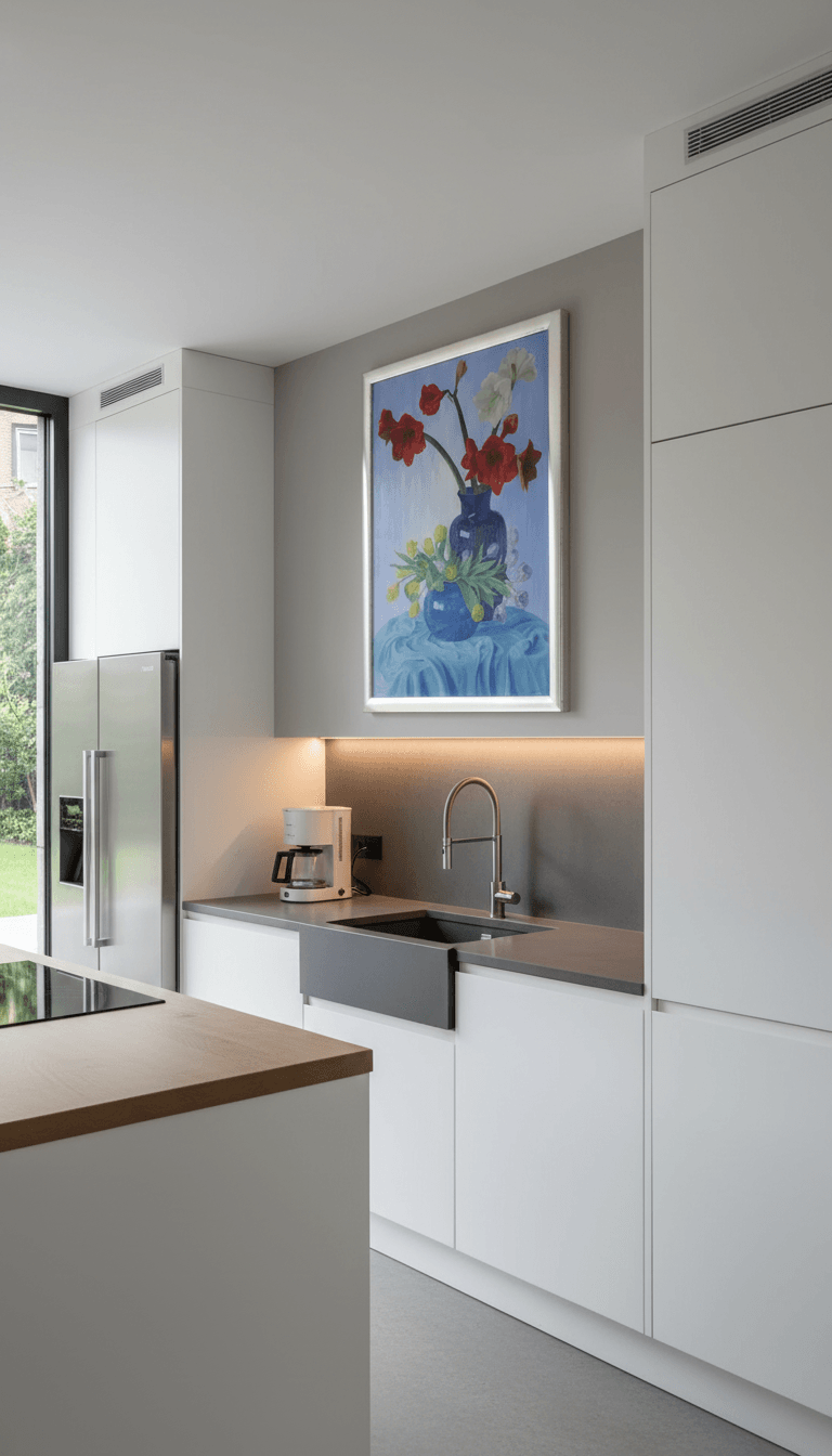 Amarylissen en tulpen zonder lijst