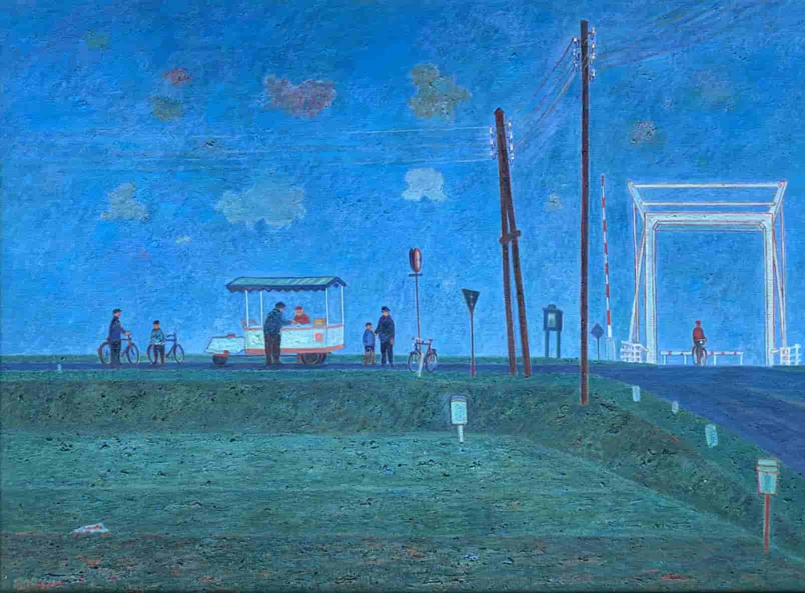 Dirk Breed - IJscocar met ophaalbrug