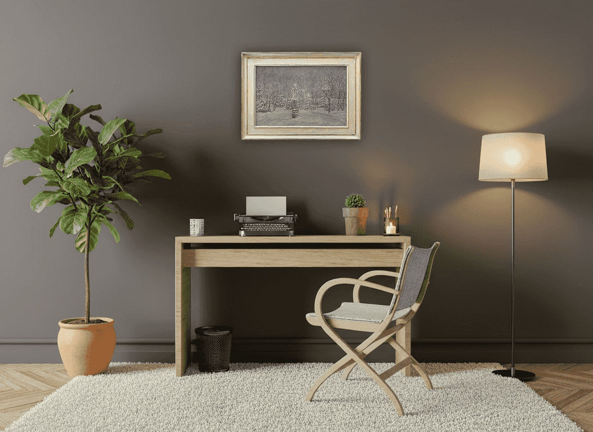 Jacob Nieweg - Besneeuwde tuin (in interieur)