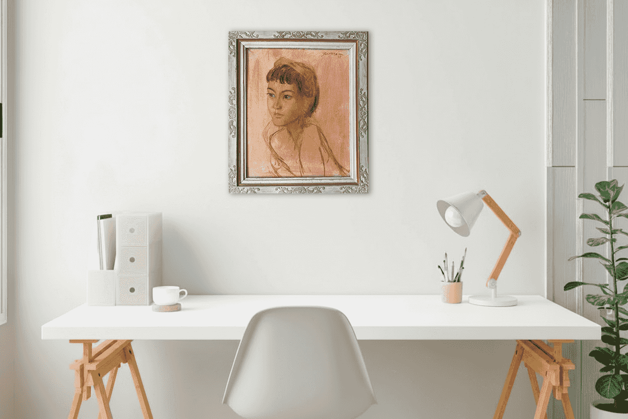 Theo Meier - Portret van de dochter van de schilder (in interieur)